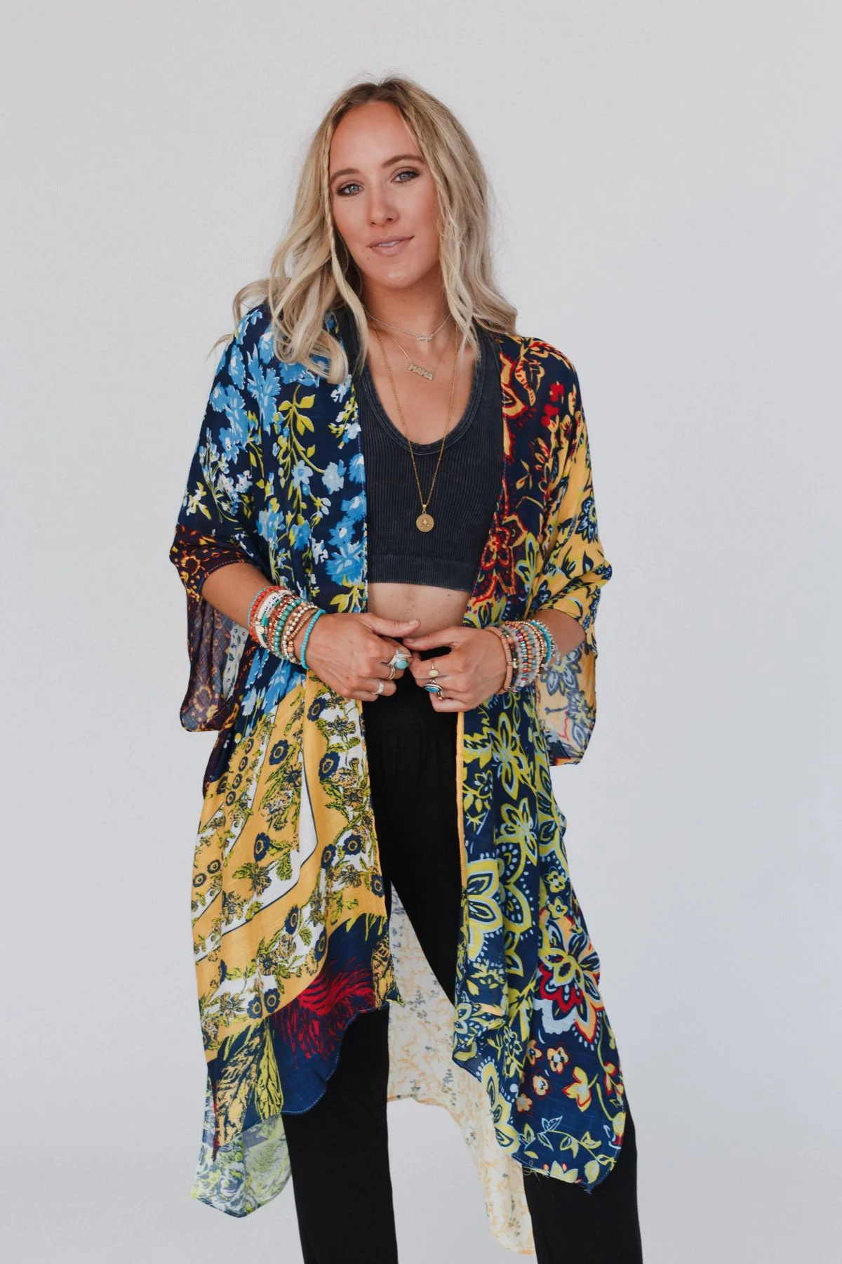 Dakota Patterned Kimono - Multi - Image 3