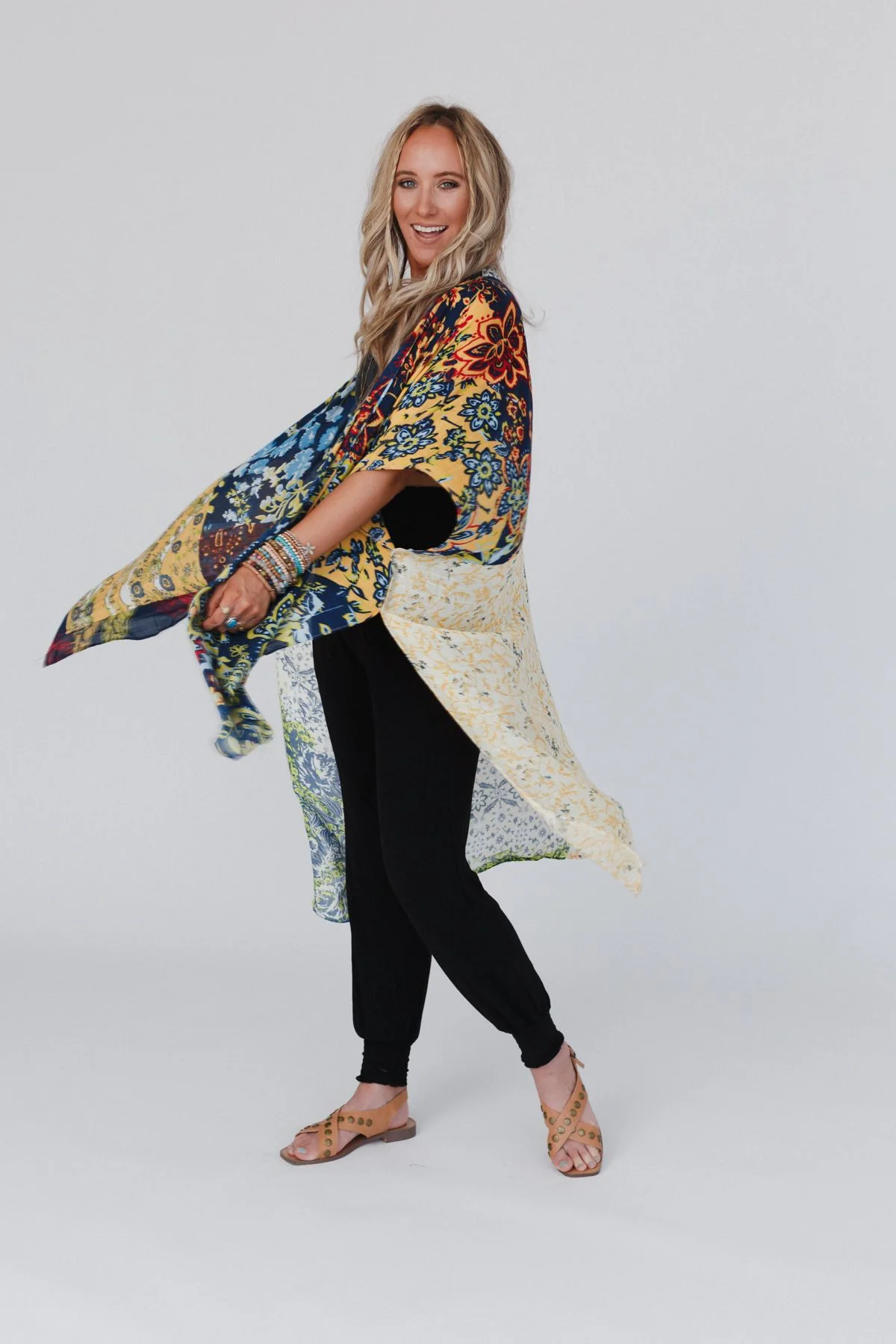 Dakota Patterned Kimono - Multi - Image 5
