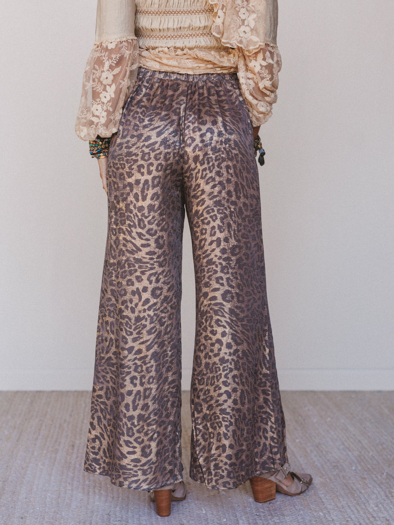 Darling Drift Animal Print Pants - Gold - Image 7