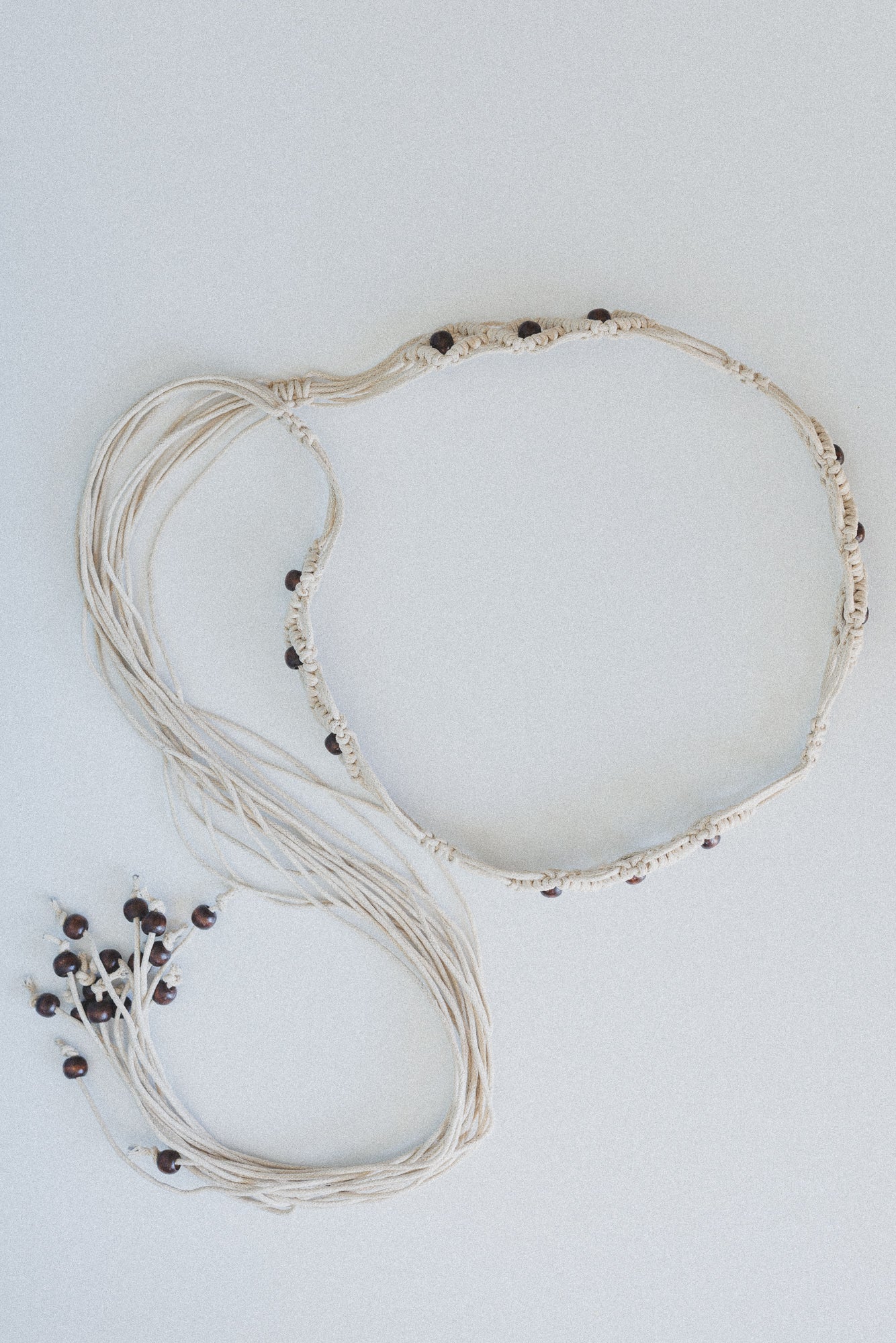 Desert Cinch Tassel Tie Belt - Ivory - Image 3