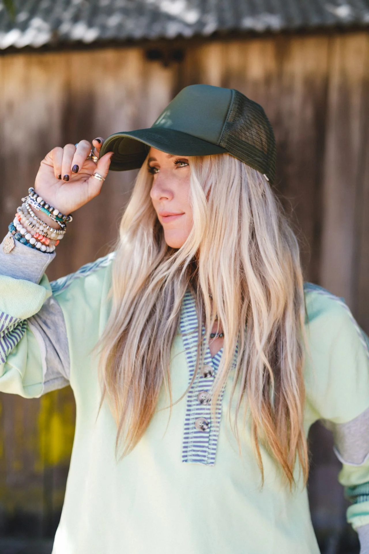 Desert Drift Trucker Hat - Olive - Image 6