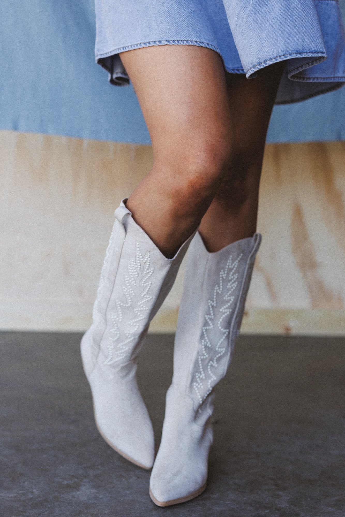 Desert Pearl Western Boots - Off White - Image 3