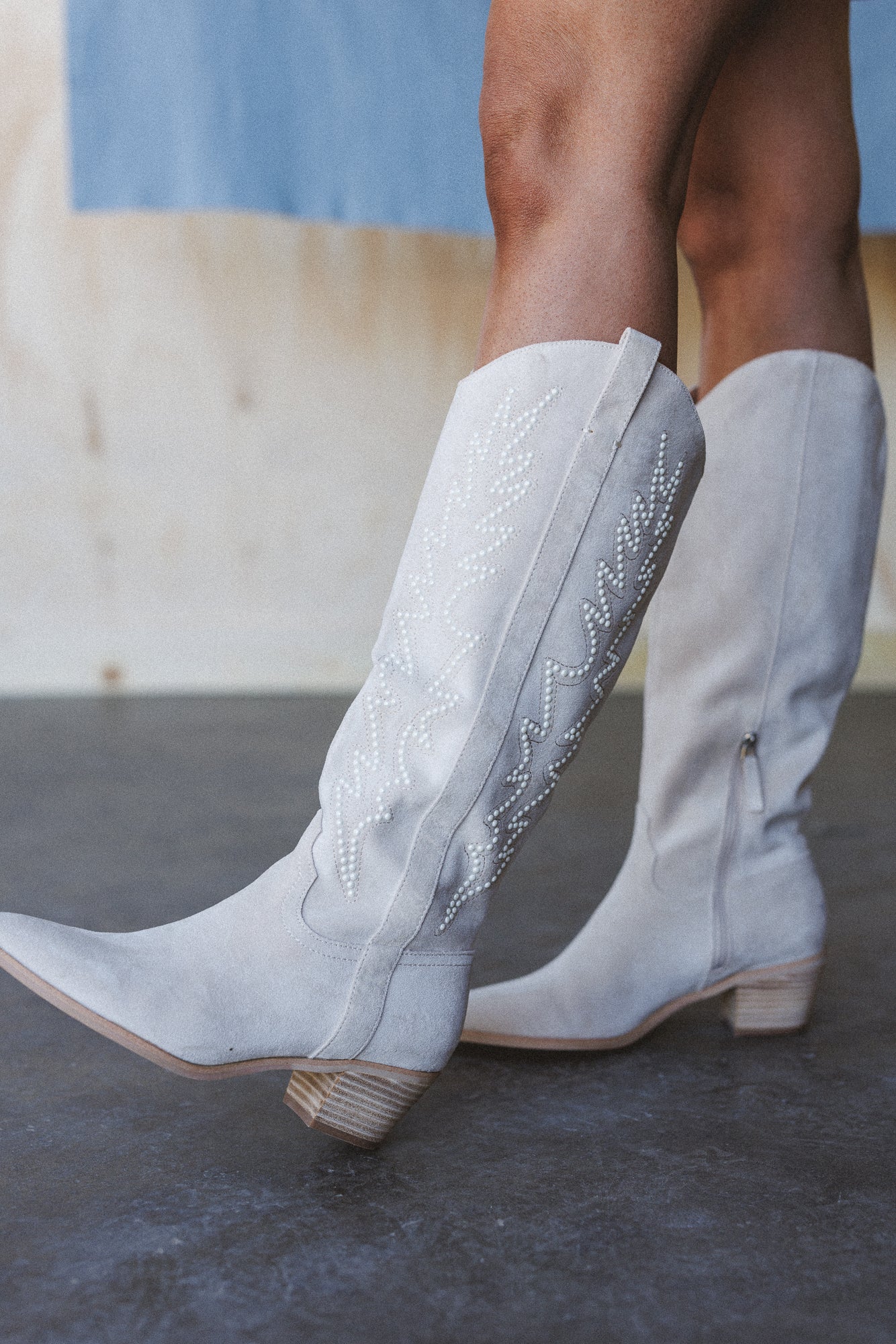 Desert Pearl Western Boots - Off White - Image 4