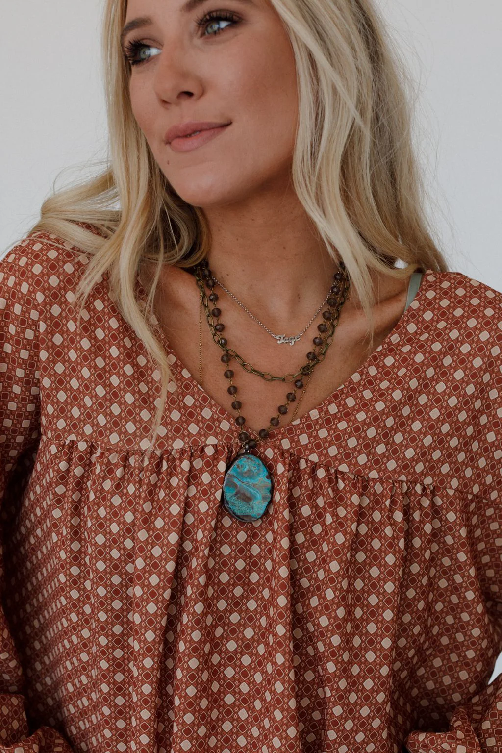 Dezi Necklace - Blue - Image 6
