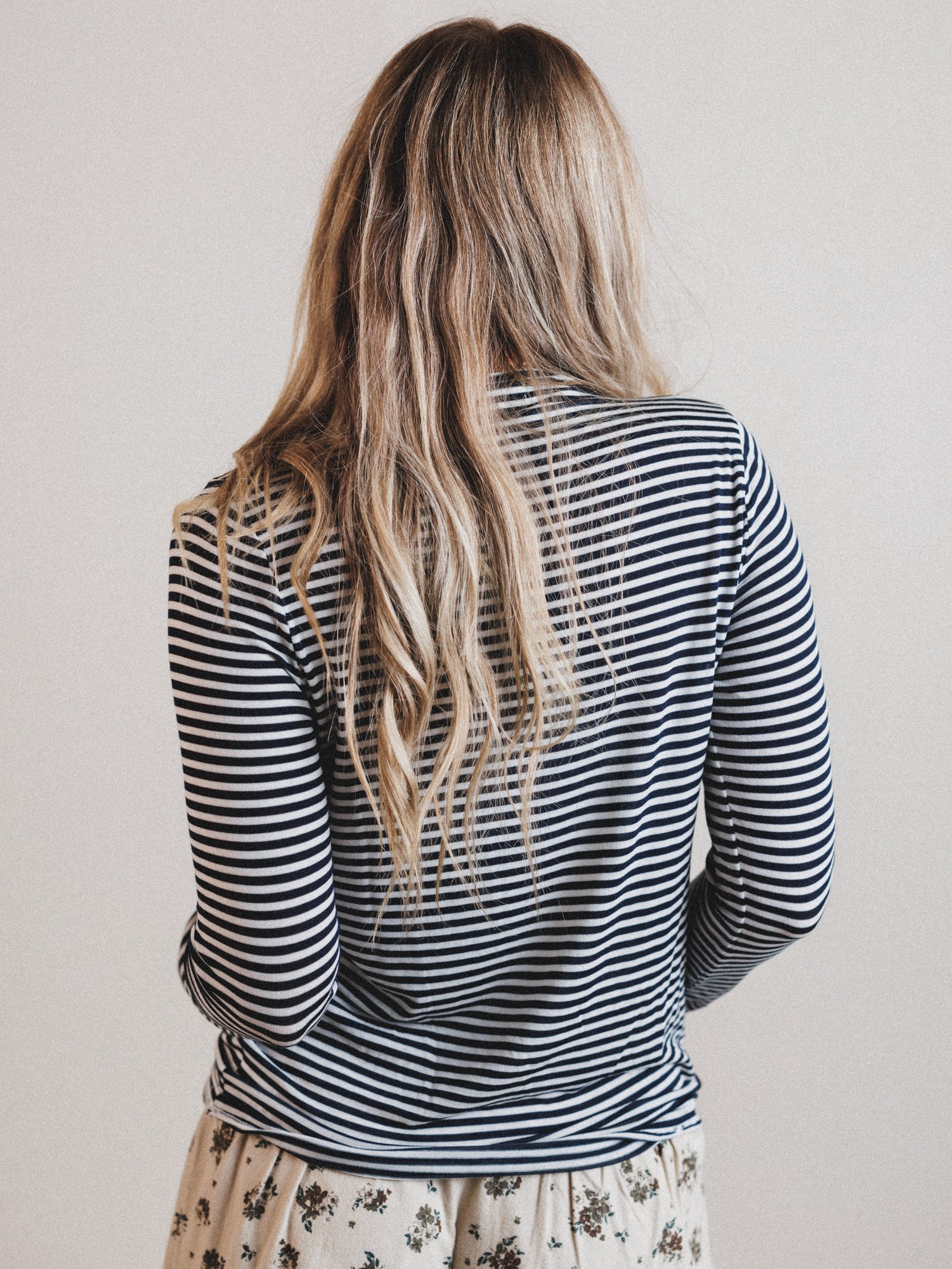 Dream Again Striped Top - Navy - Image 5