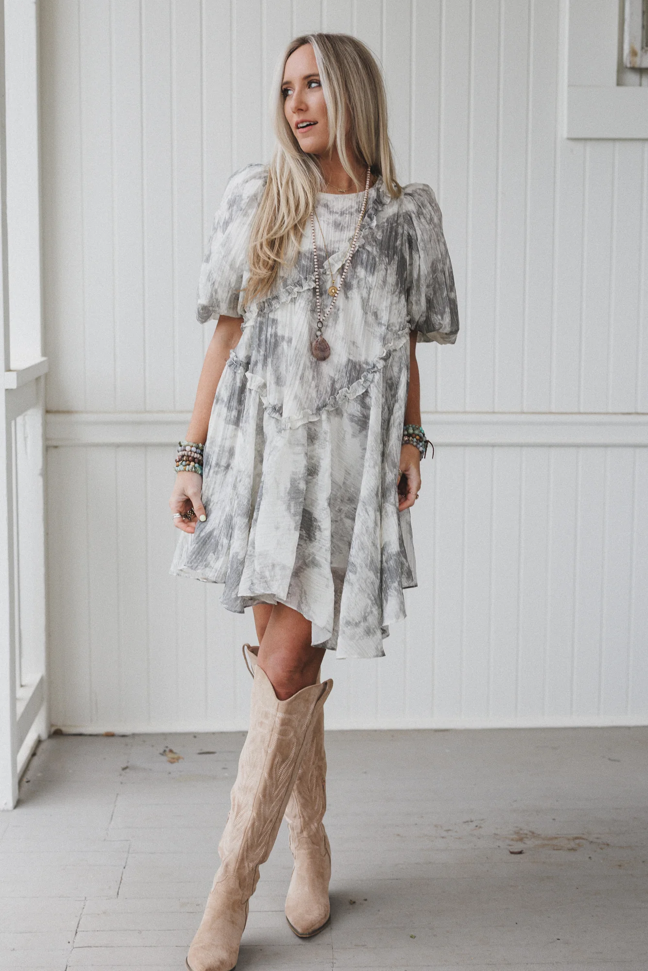 Dream Cloud Dress - Gray - Image 2