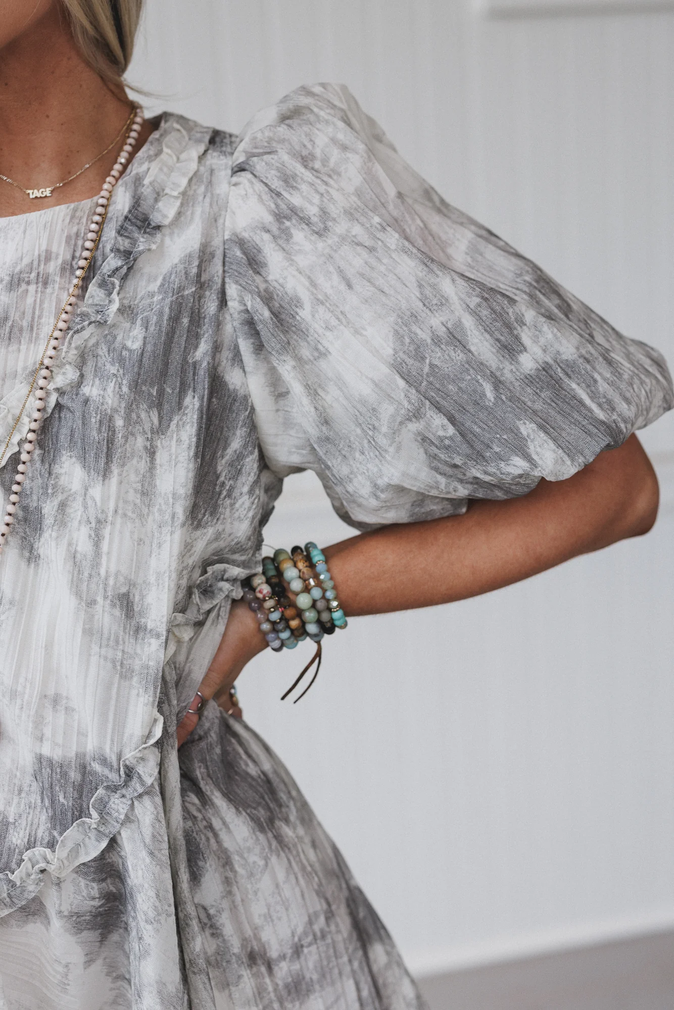 Dream Cloud Dress - Gray - Image 3