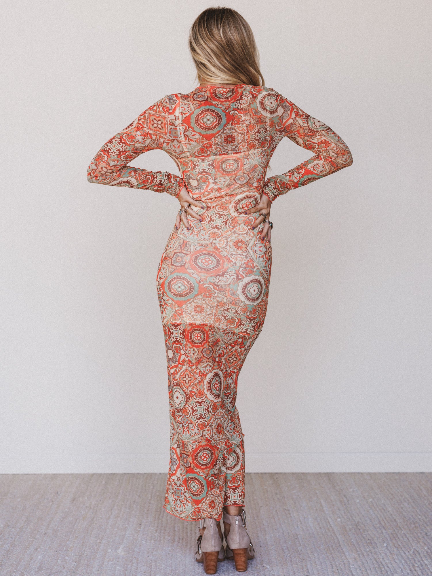 Dreamtone Maxi Dress - Orange - Image 5