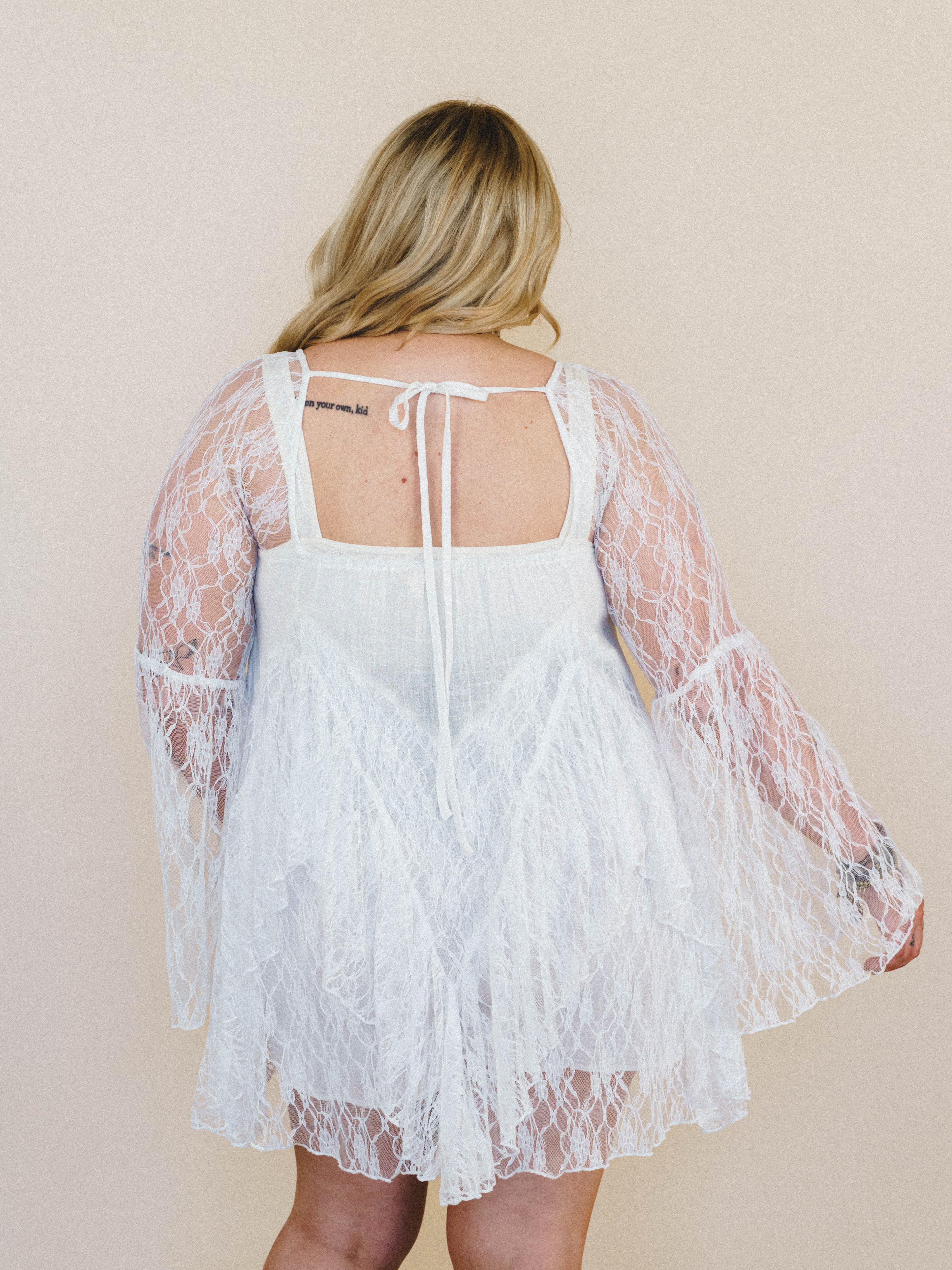 Dreamy Darlin' Dress - Cream - Image 3