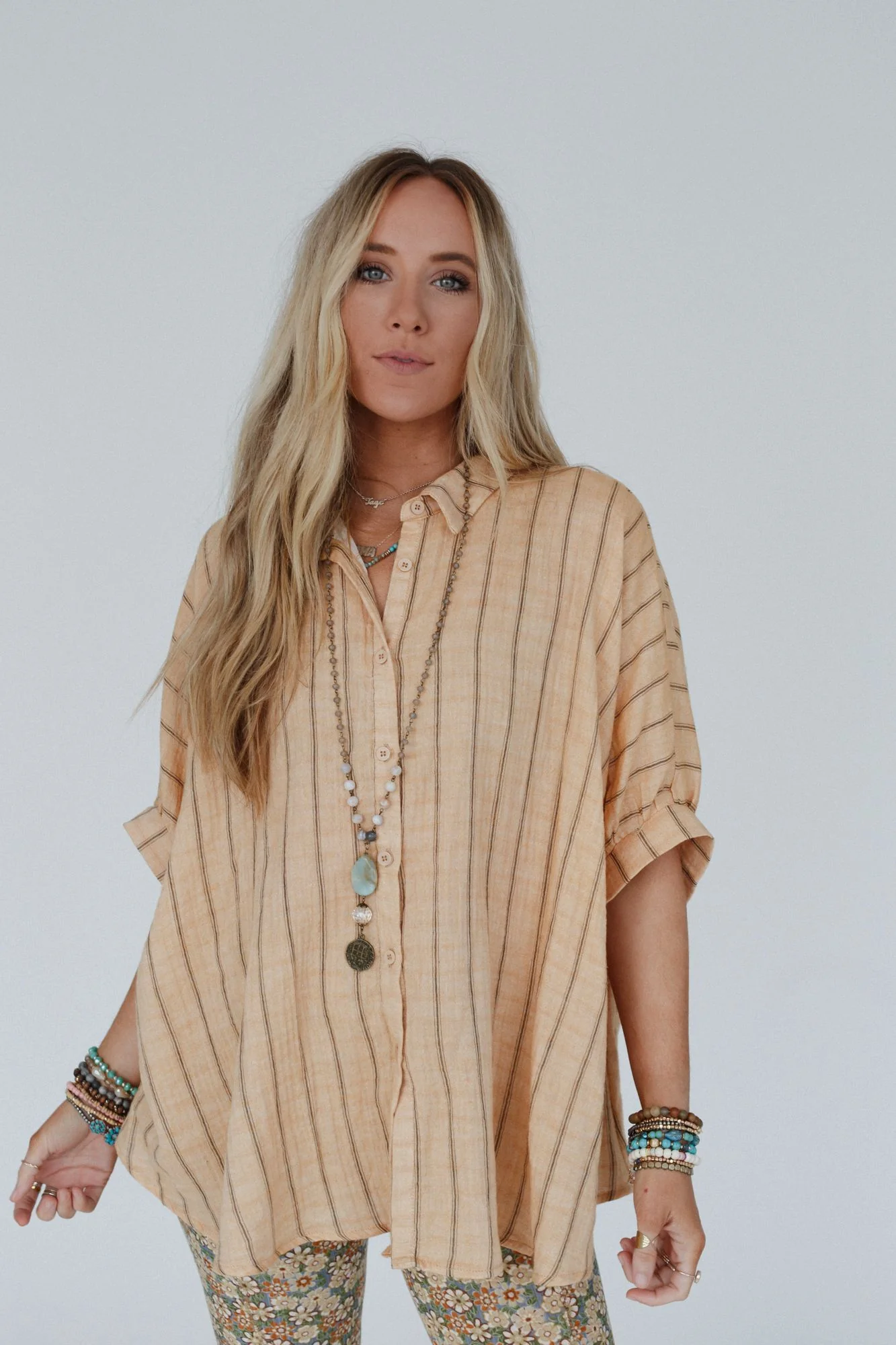 Easy Breeze Striped Top - Melon - Pre Order - Image 5