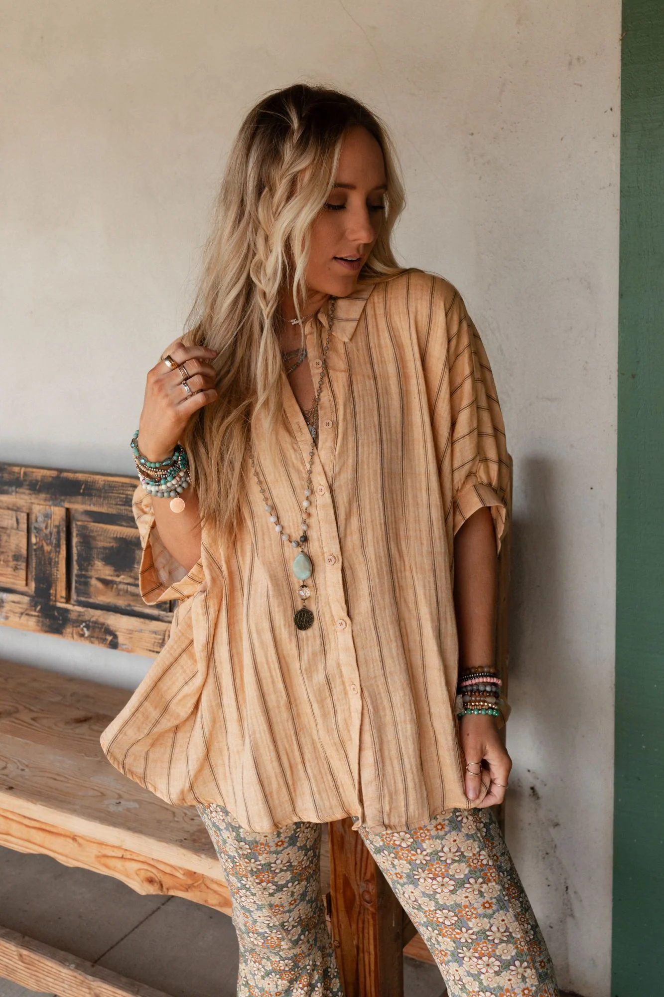 Easy Breeze Striped Top - Melon - Pre Order - Image 7