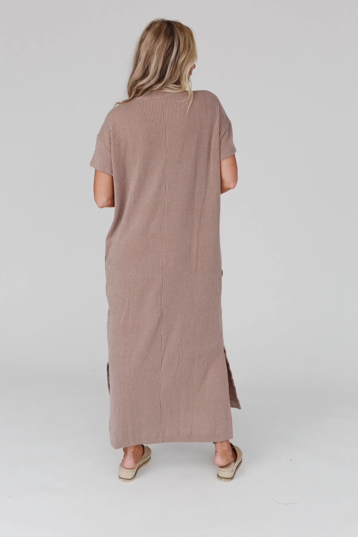 The Nest Easy Days Maxi Slit Tee Dress - Acorn - Image 2