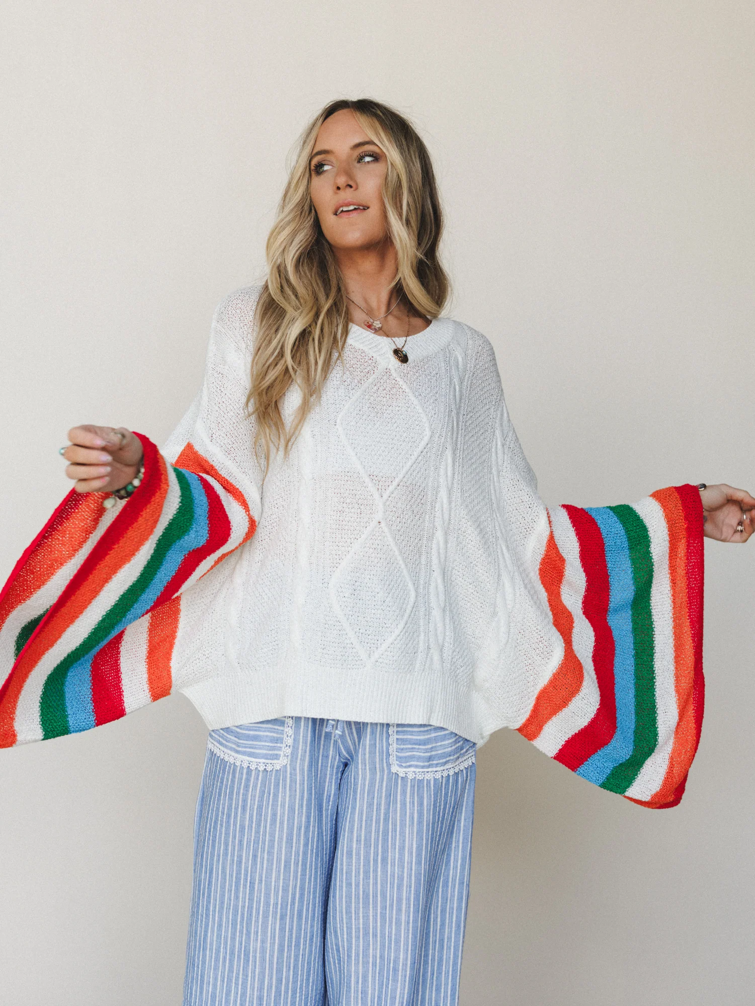 Easy Goes It Poncho - Multi - Pre Order - Image 2