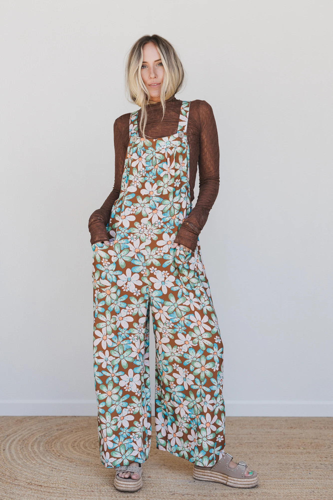 Electric Daisy Overalls - Mocha - Pre Order - Image 2