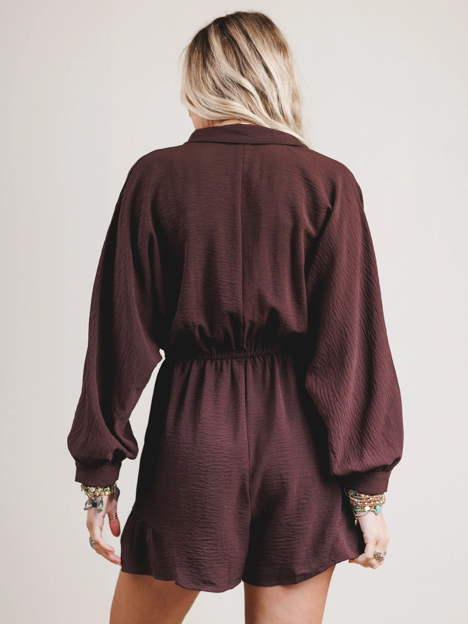 Everyday Joy Romper - Chocolate - Image 5