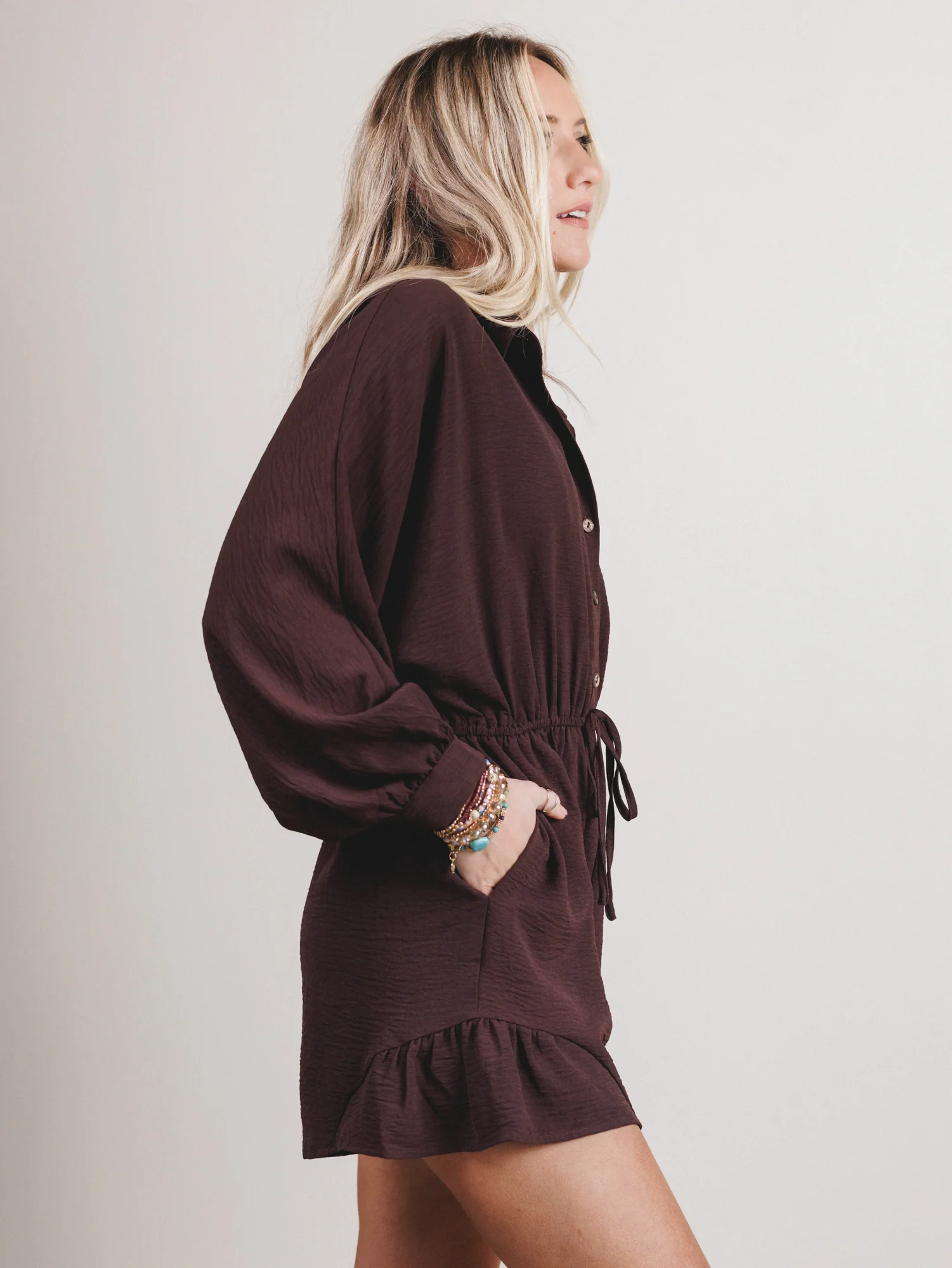 Everyday Joy Romper - Chocolate - Image 9
