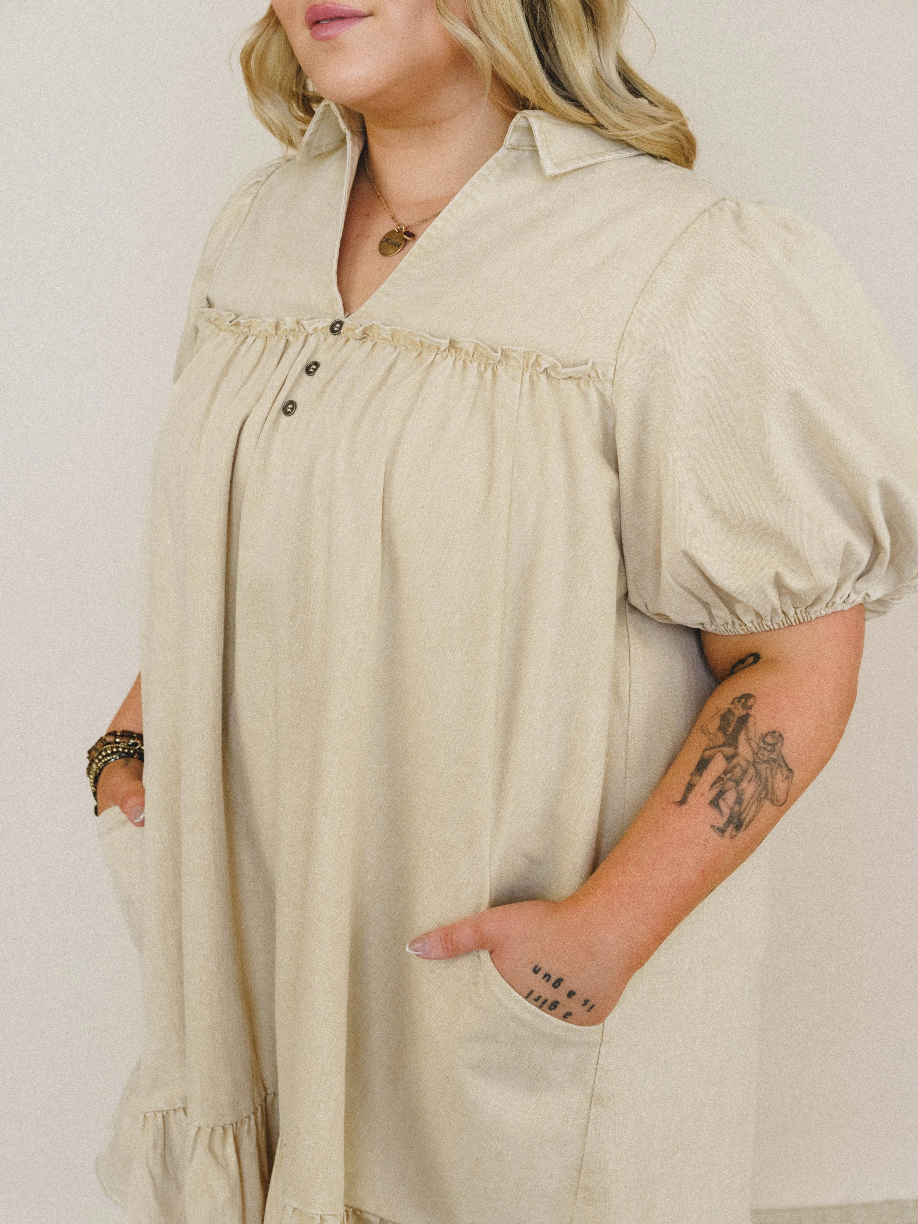 Fables and Folktales
Dress - Khaki - Image 4