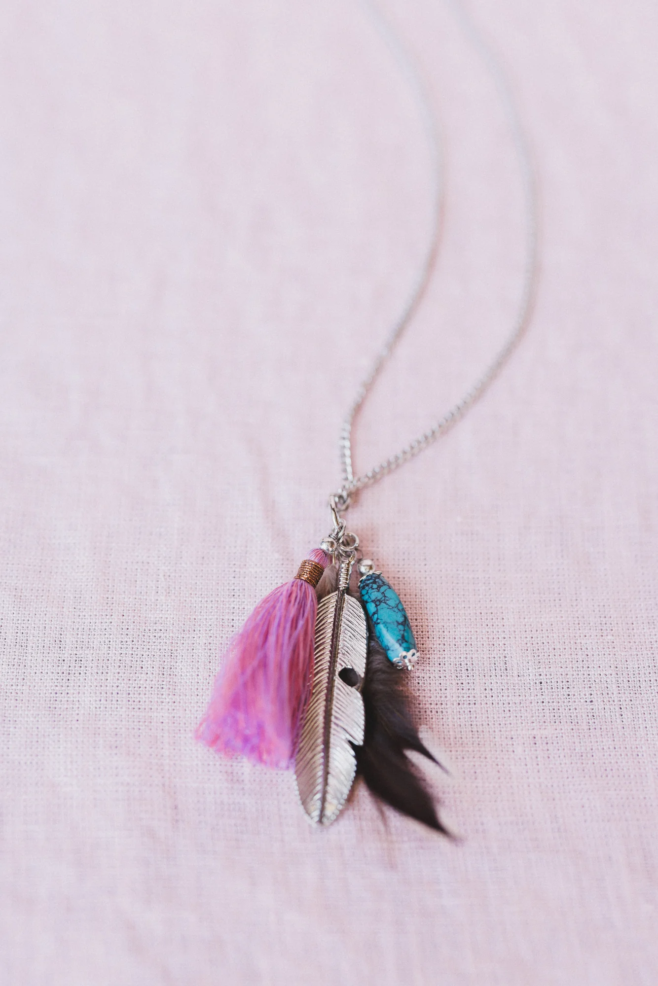Featherlight Necklace - Purple - Pre Order - Image 2