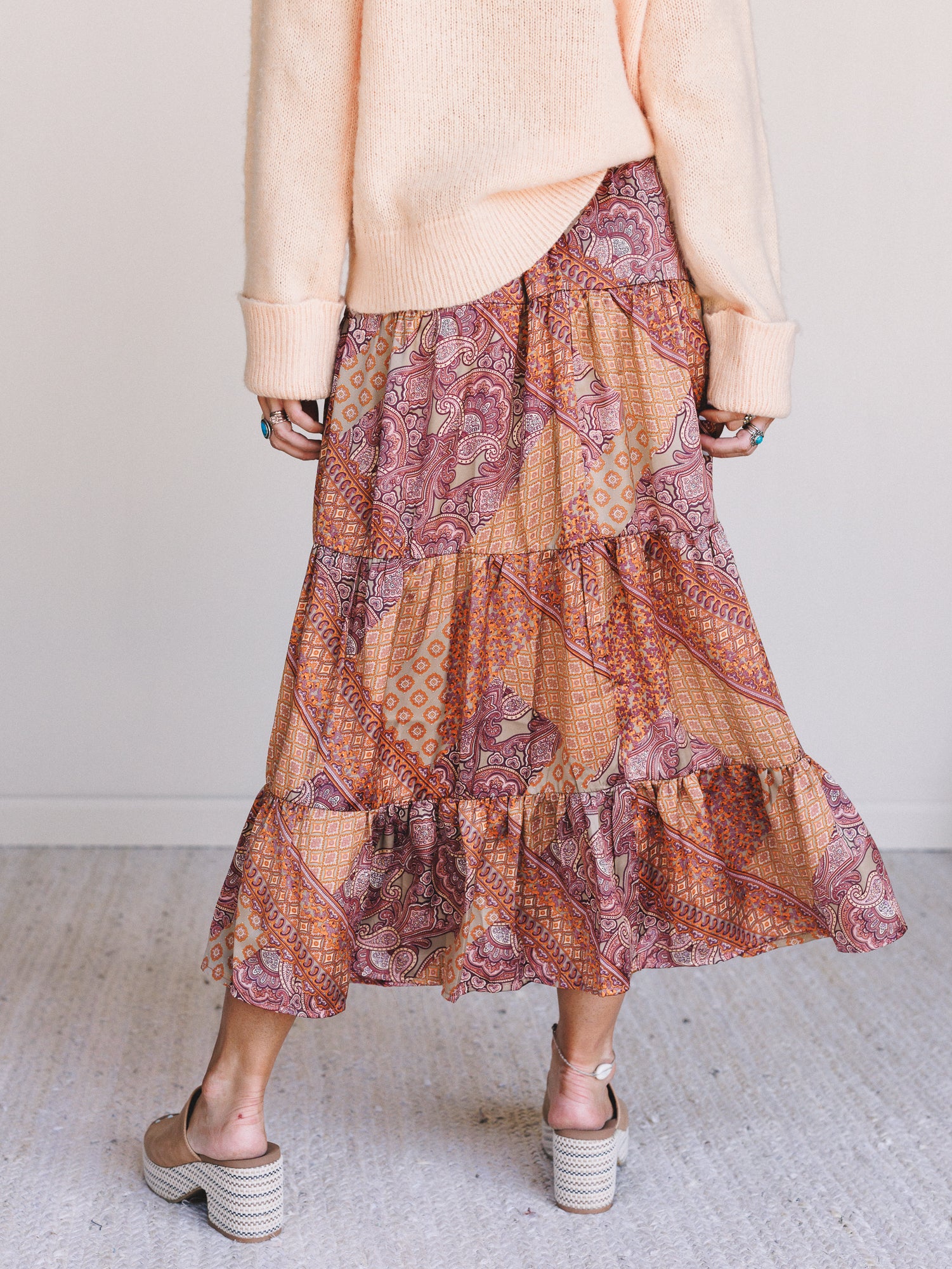 Fern Print Skirt - Hazelnut - Image 5