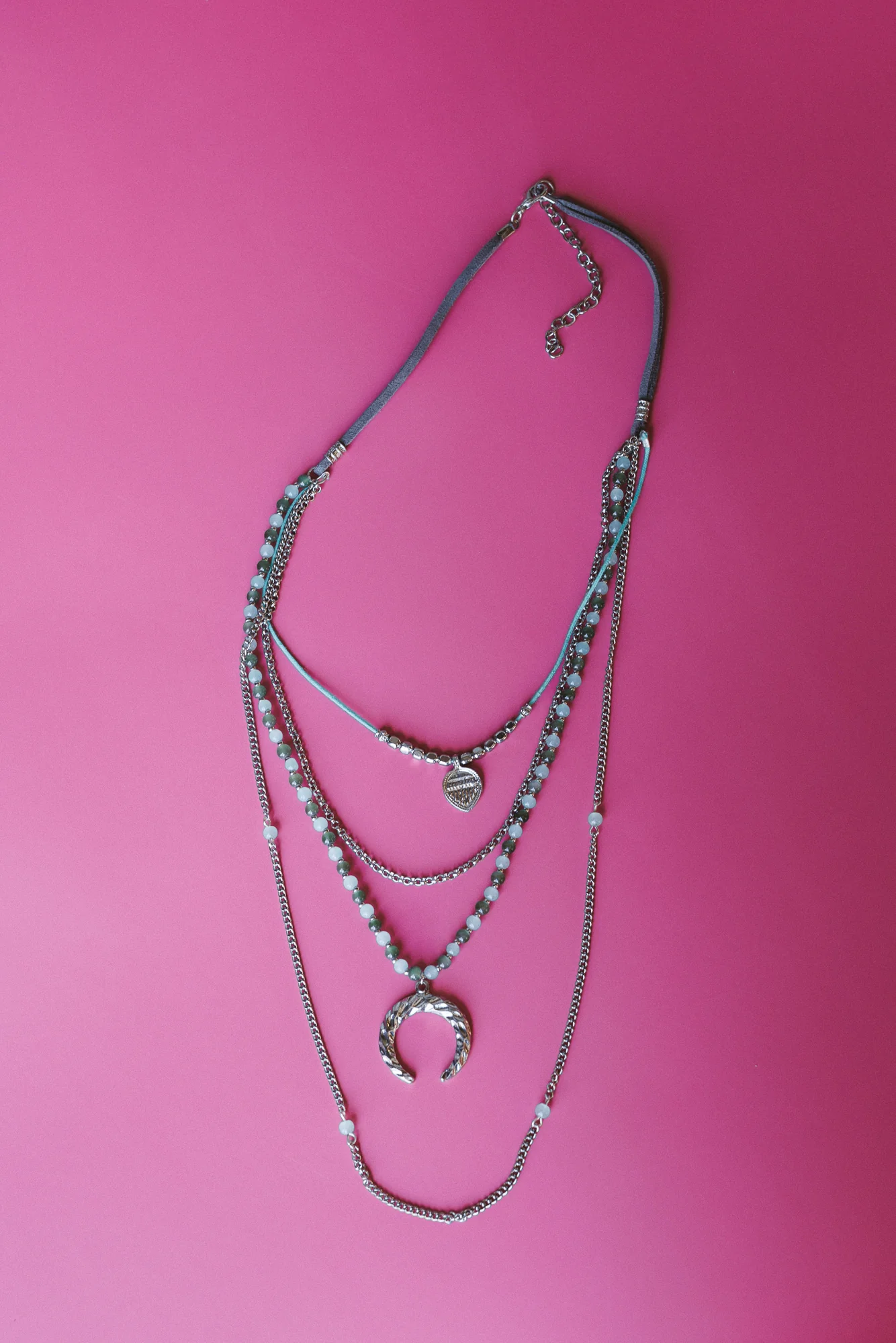 Firelight Layered Necklace - Blue - Pre Order