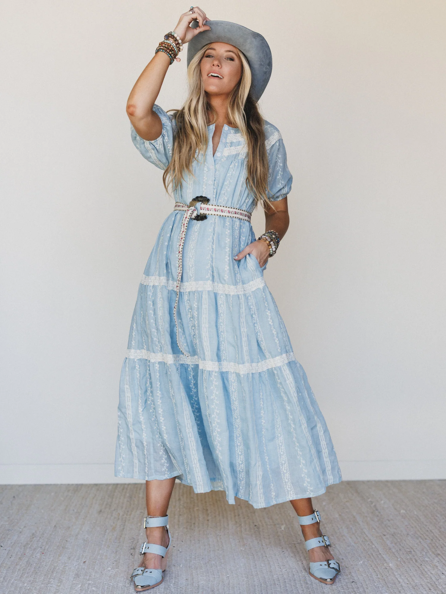 Floral Dance Dress - Cloud Wash - Image 2