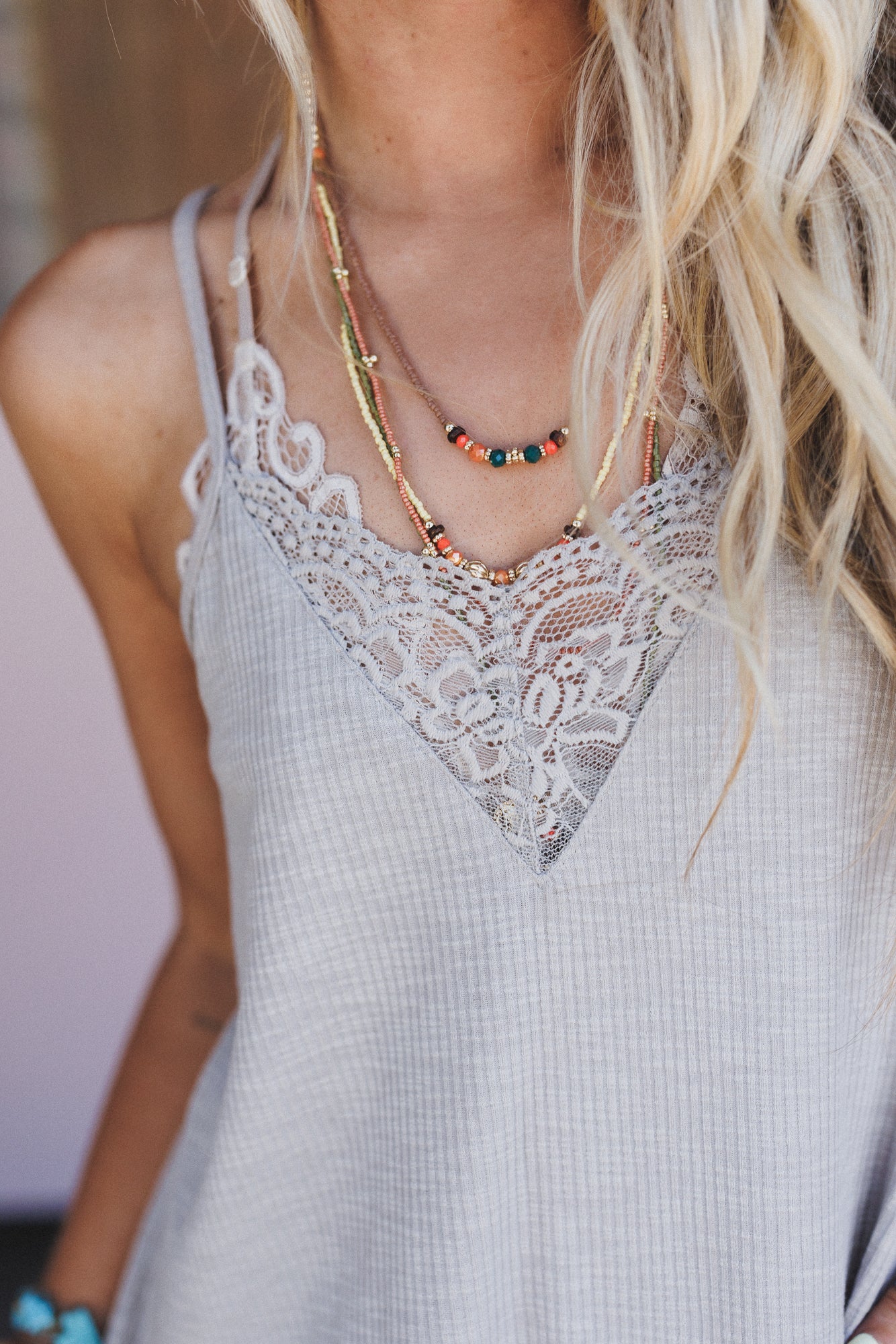 Forever Set Tank Top - Gray - Image 2