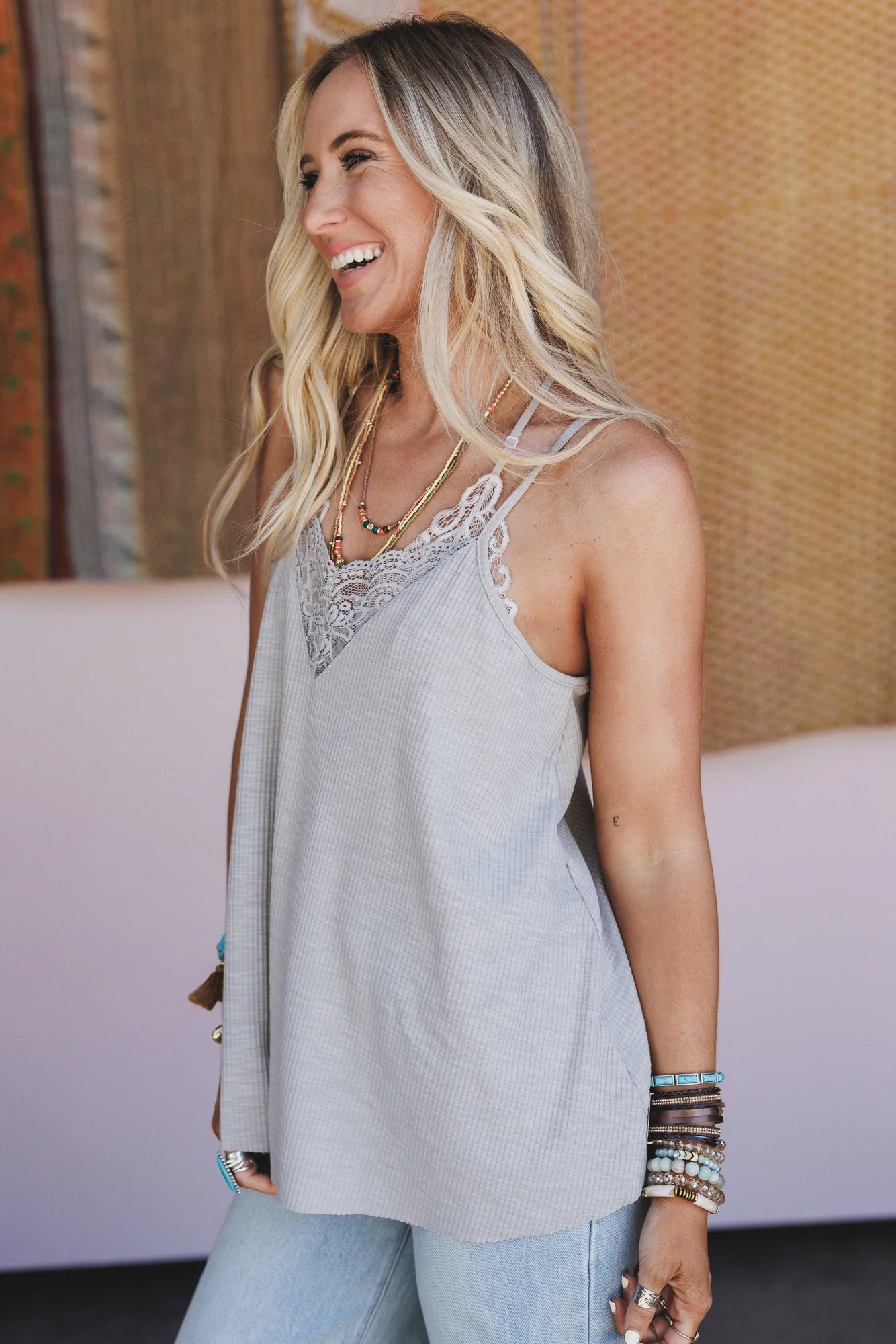 Forever Set Tank Top - Gray - Image 3