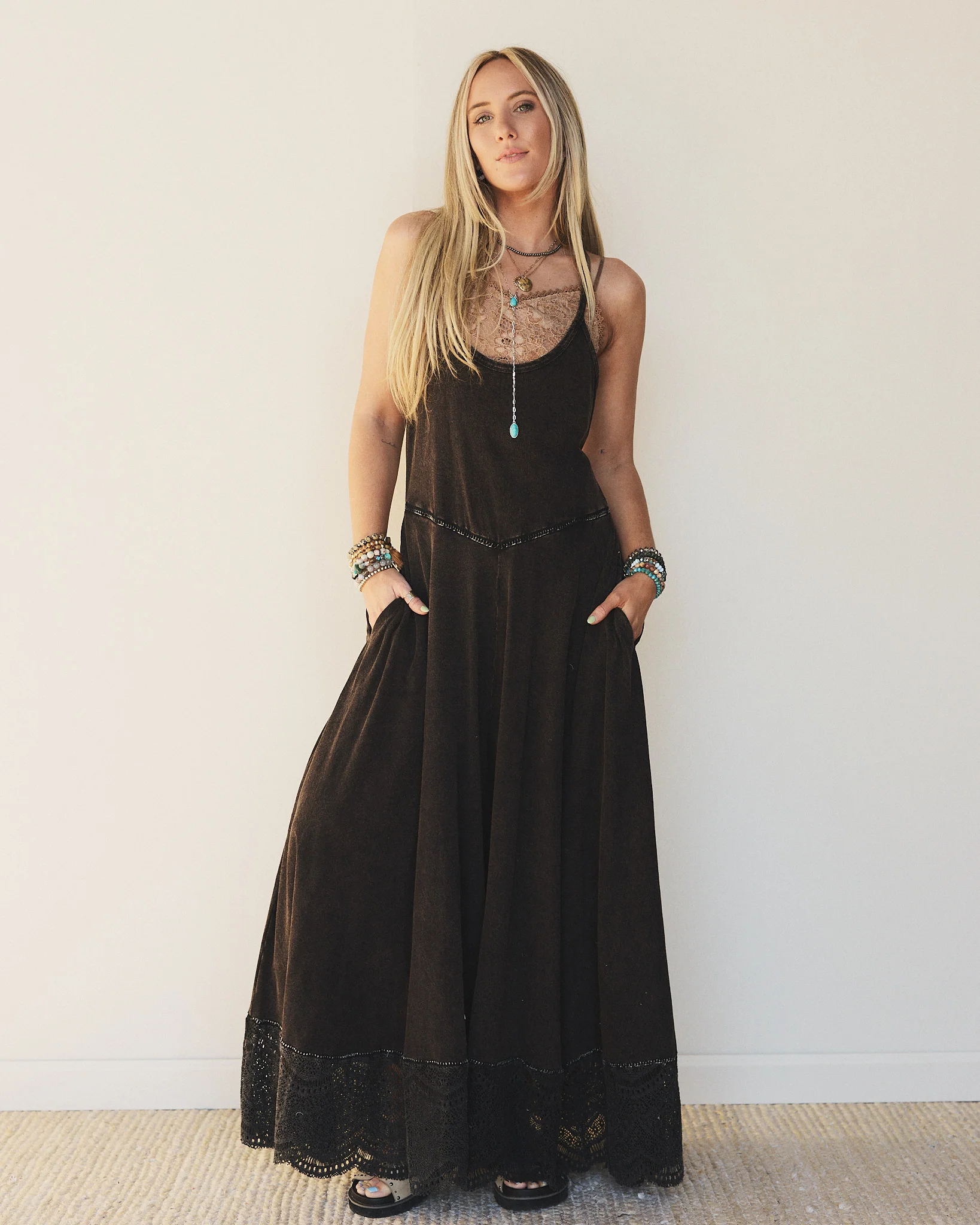 Free Bird Feeling Wide Leg Jumpsuit - Black - Image 7