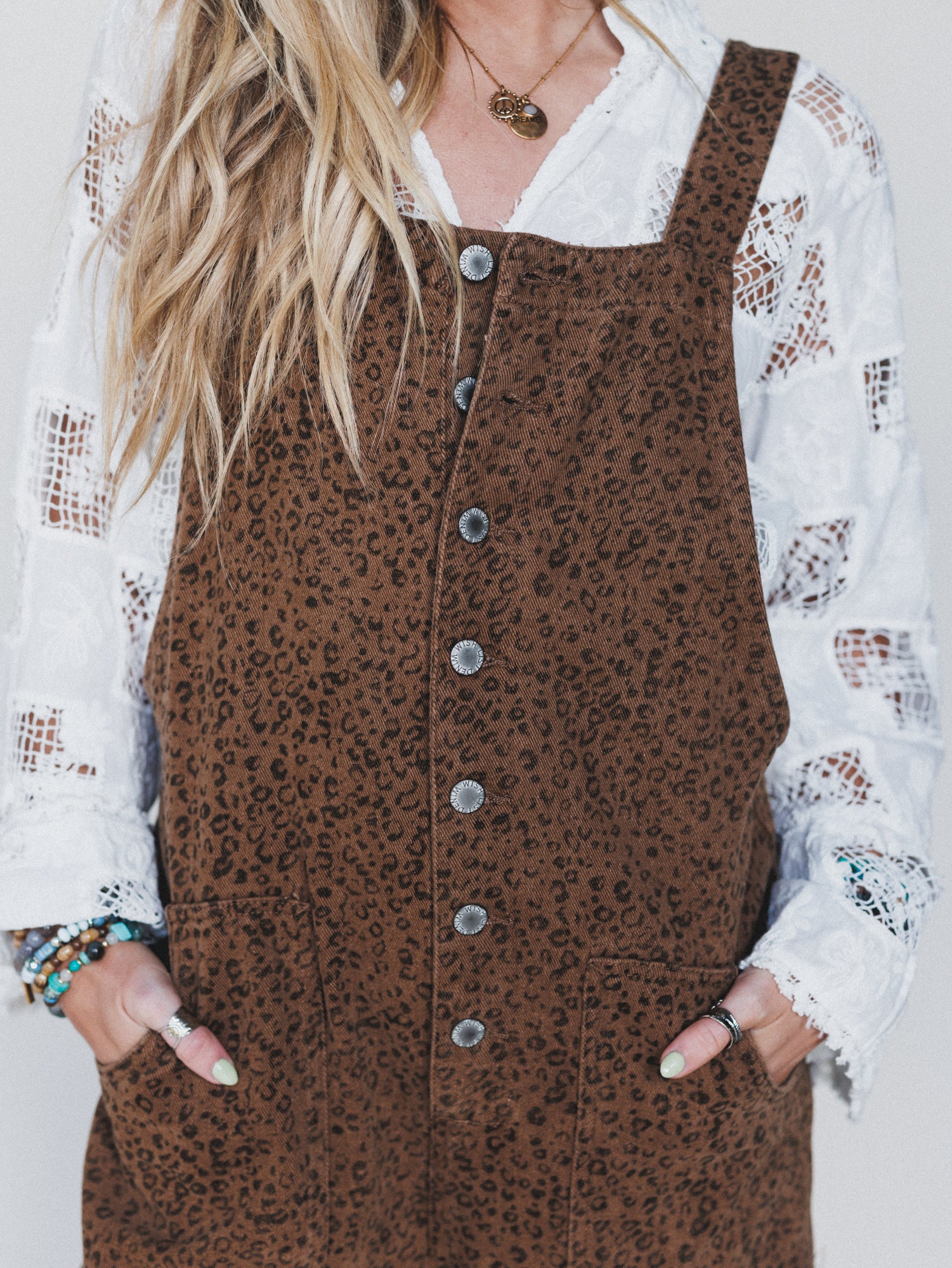 Free Roam Animal Print Jumpsuit - Camel - Image 5
