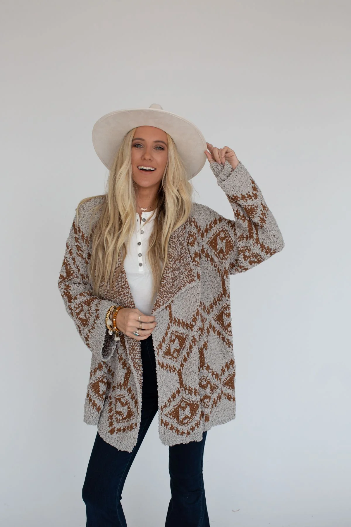 Free to Roam Cardigan - Gray - Pre Order - Image 2