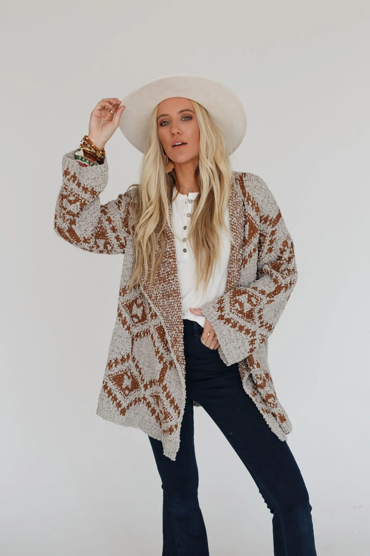Free to Roam Cardigan - Gray - Pre Order - Image 3