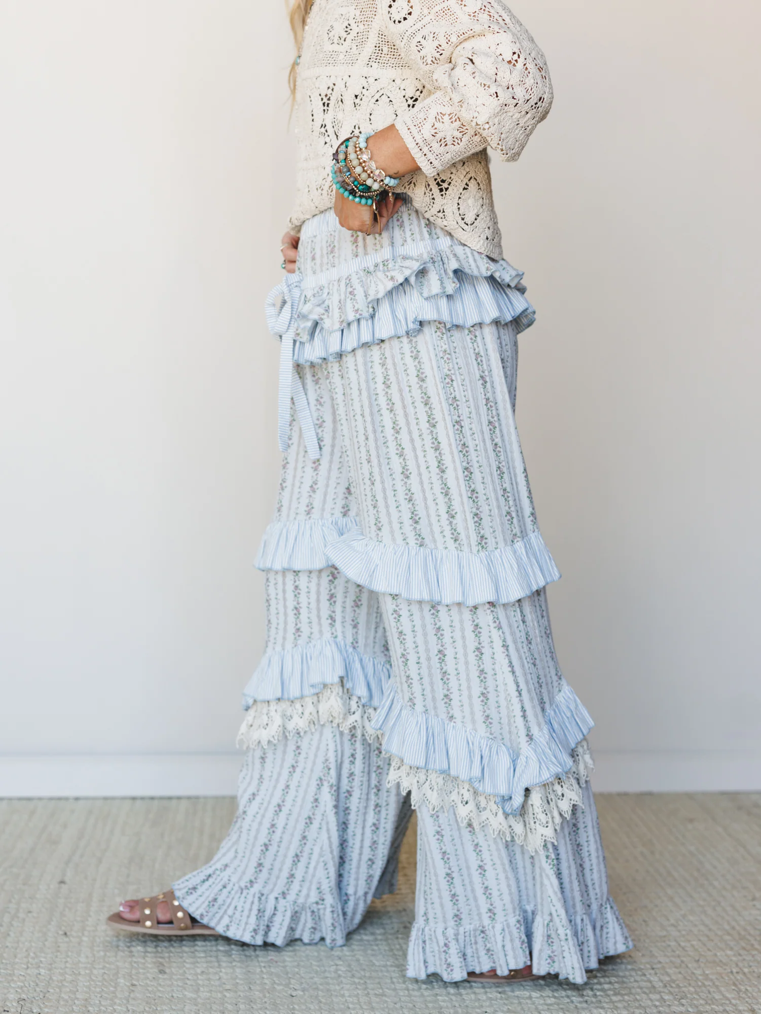 French Truffle Pants - Light Blue - Image 2