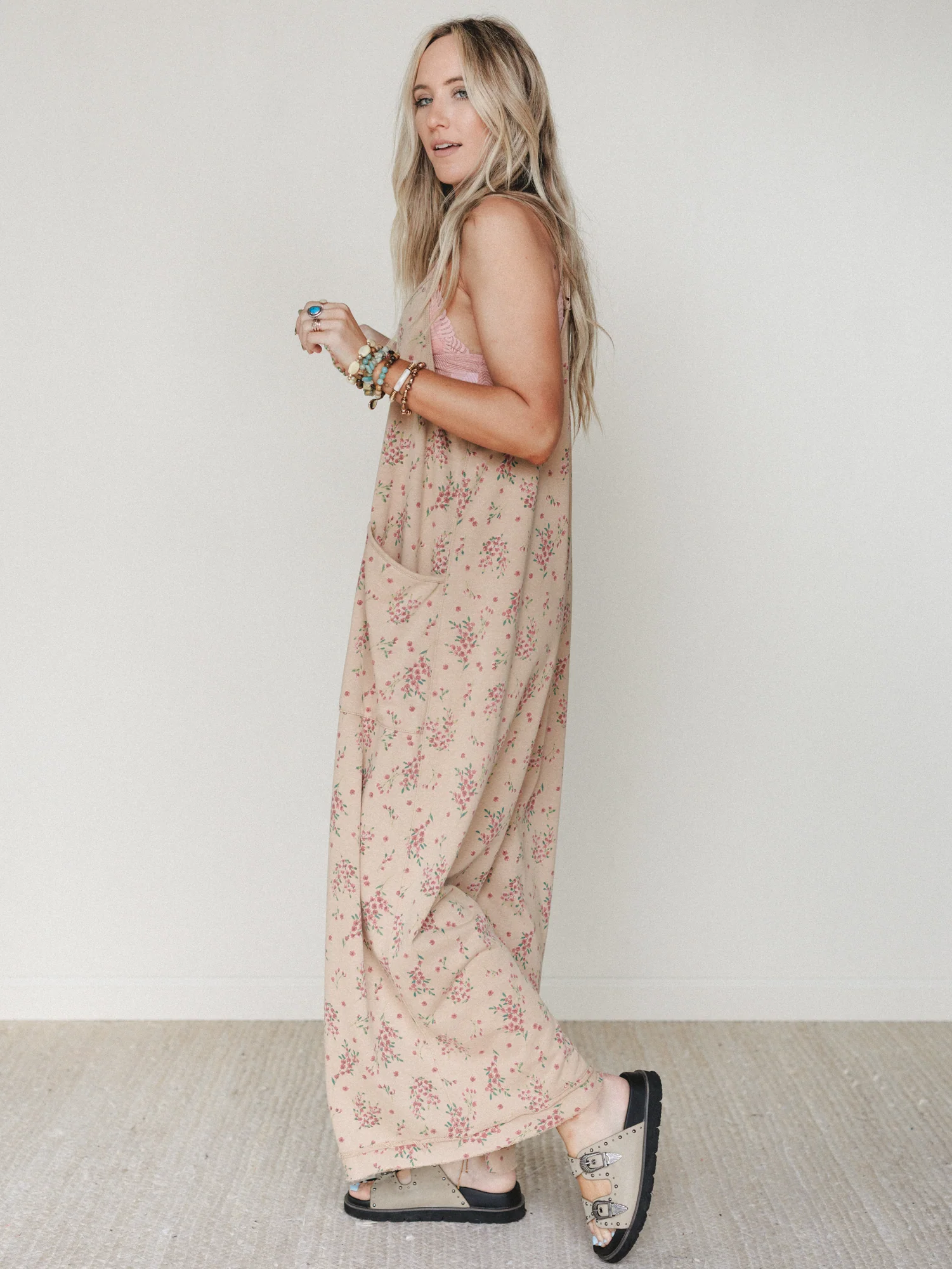 Frills and Frolic Jumpsuit - Khaki - Image 4