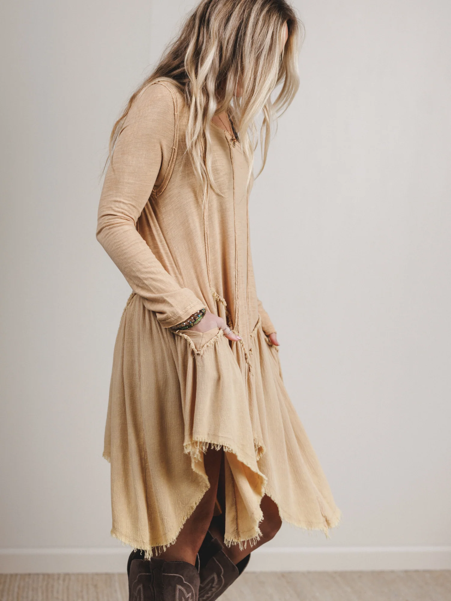 Full of Hope Dress - Biscuit - Image 2
