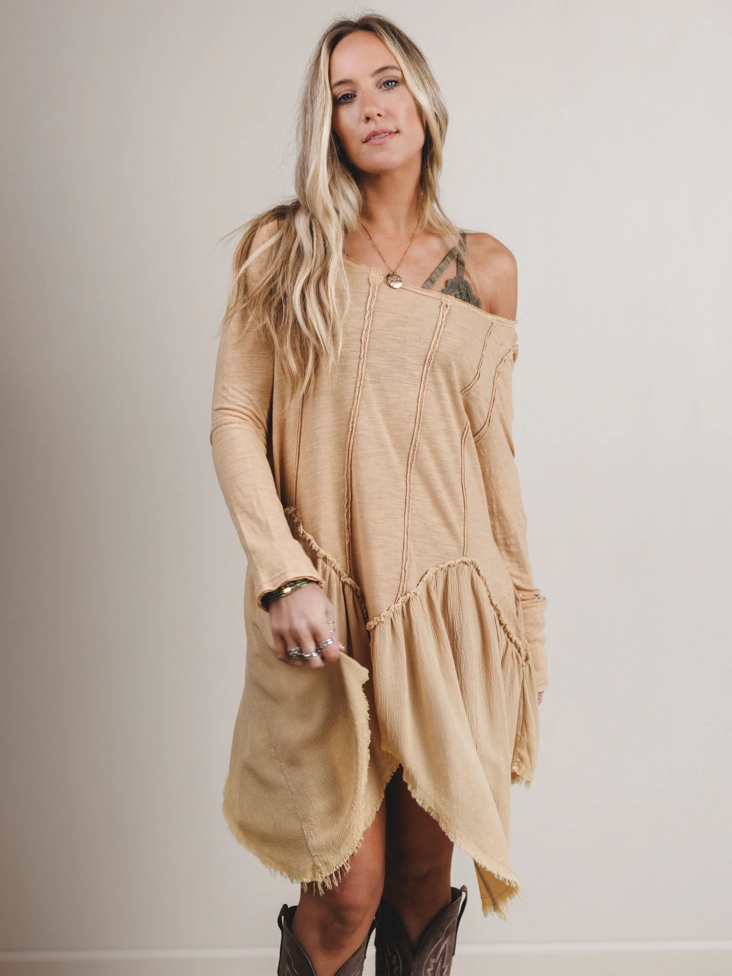 Full of Hope Dress - Biscuit - Image 6