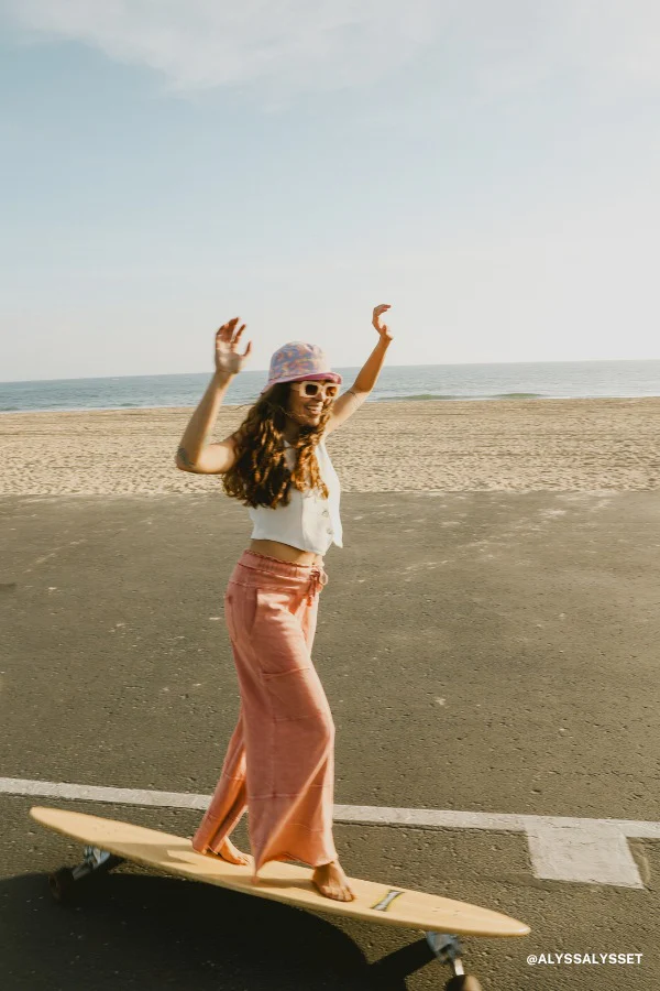 Game On Cargo Wide Leg Pant - Faded Rust - Image 7