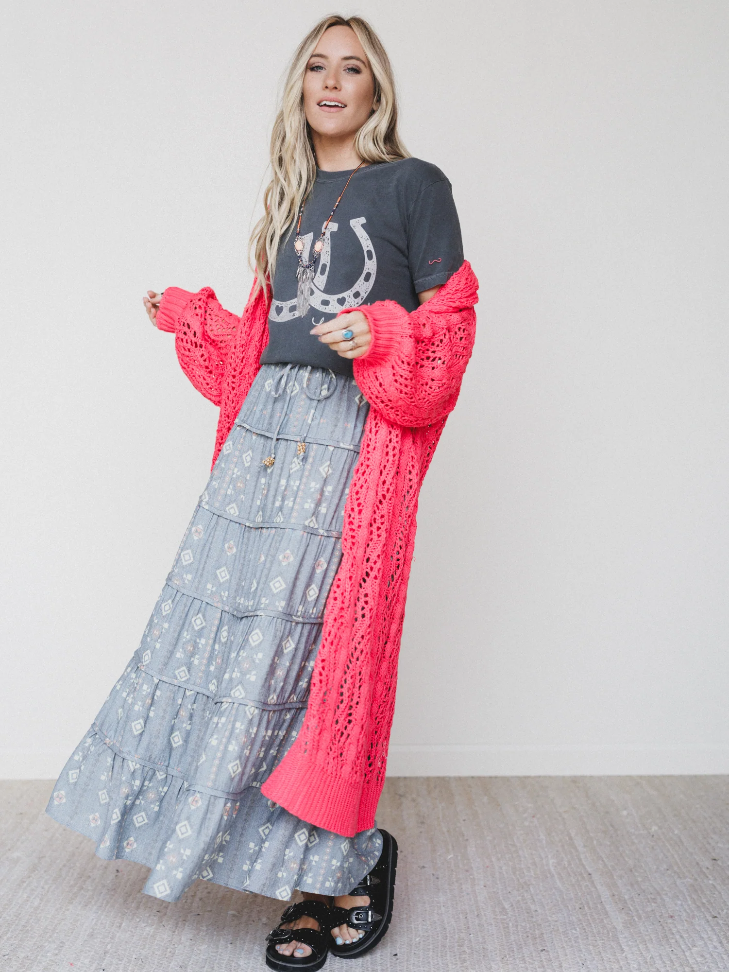 Garden Days Cardigan - Apple Red - Image 5