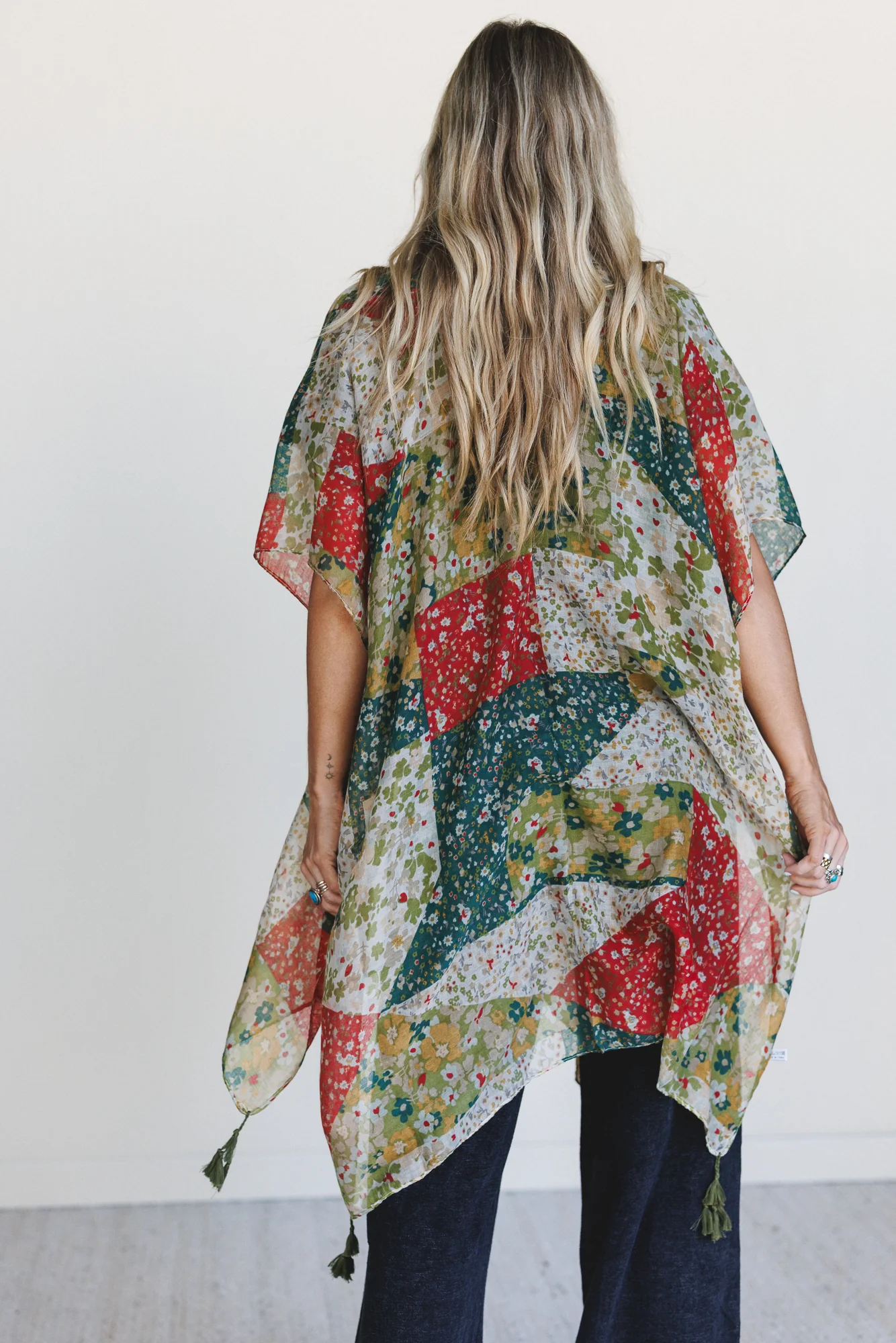 Garden Fairy Floral Kimono - Olive - Image 4