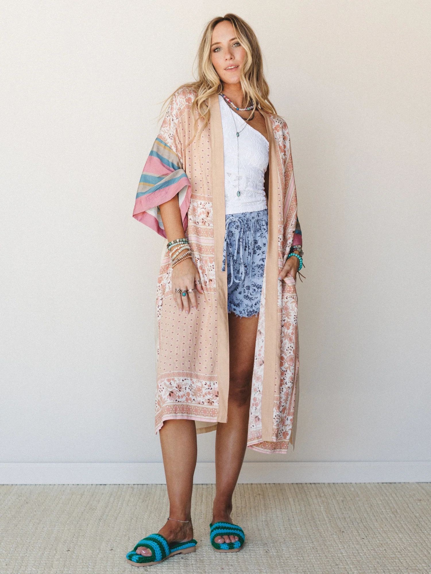 Garden Of Whimsy Kimono - Natural Multi - Image 4