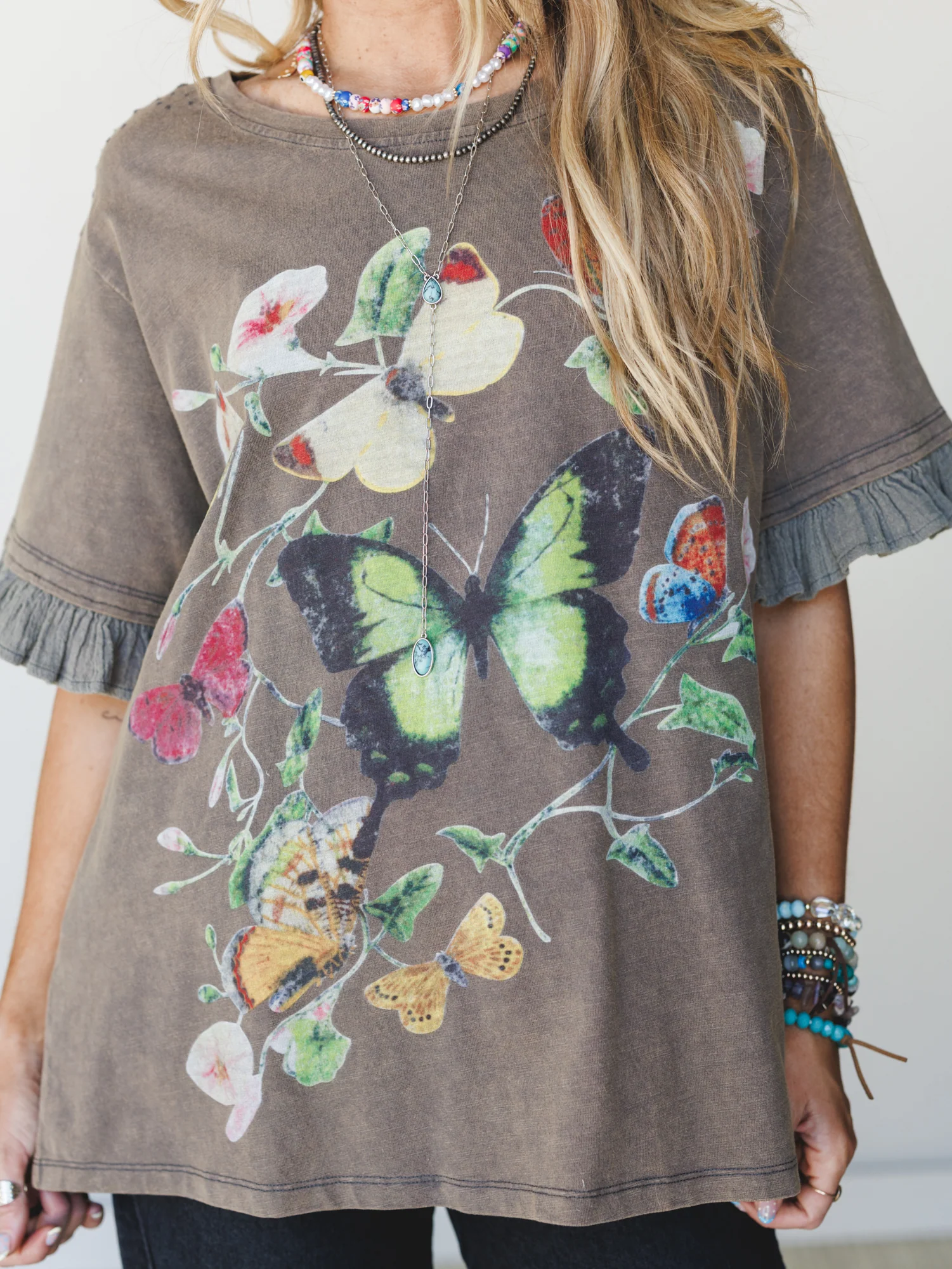 Garden Walks Tee - Ash - Image 4