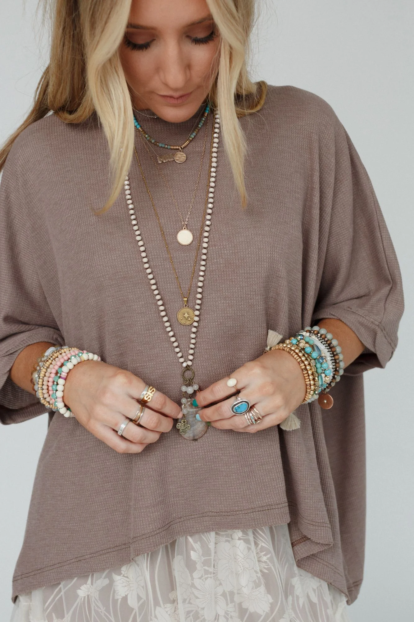 Gizelle Necklace - Blush - Image 6