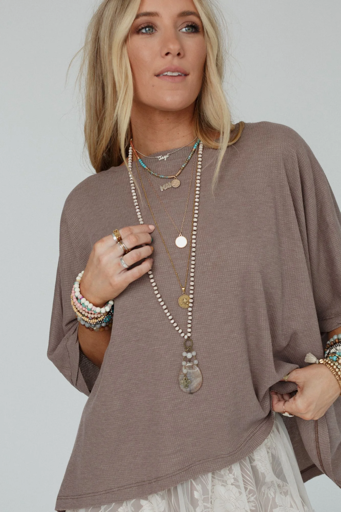 Gizelle Necklace - Blush - Image 5