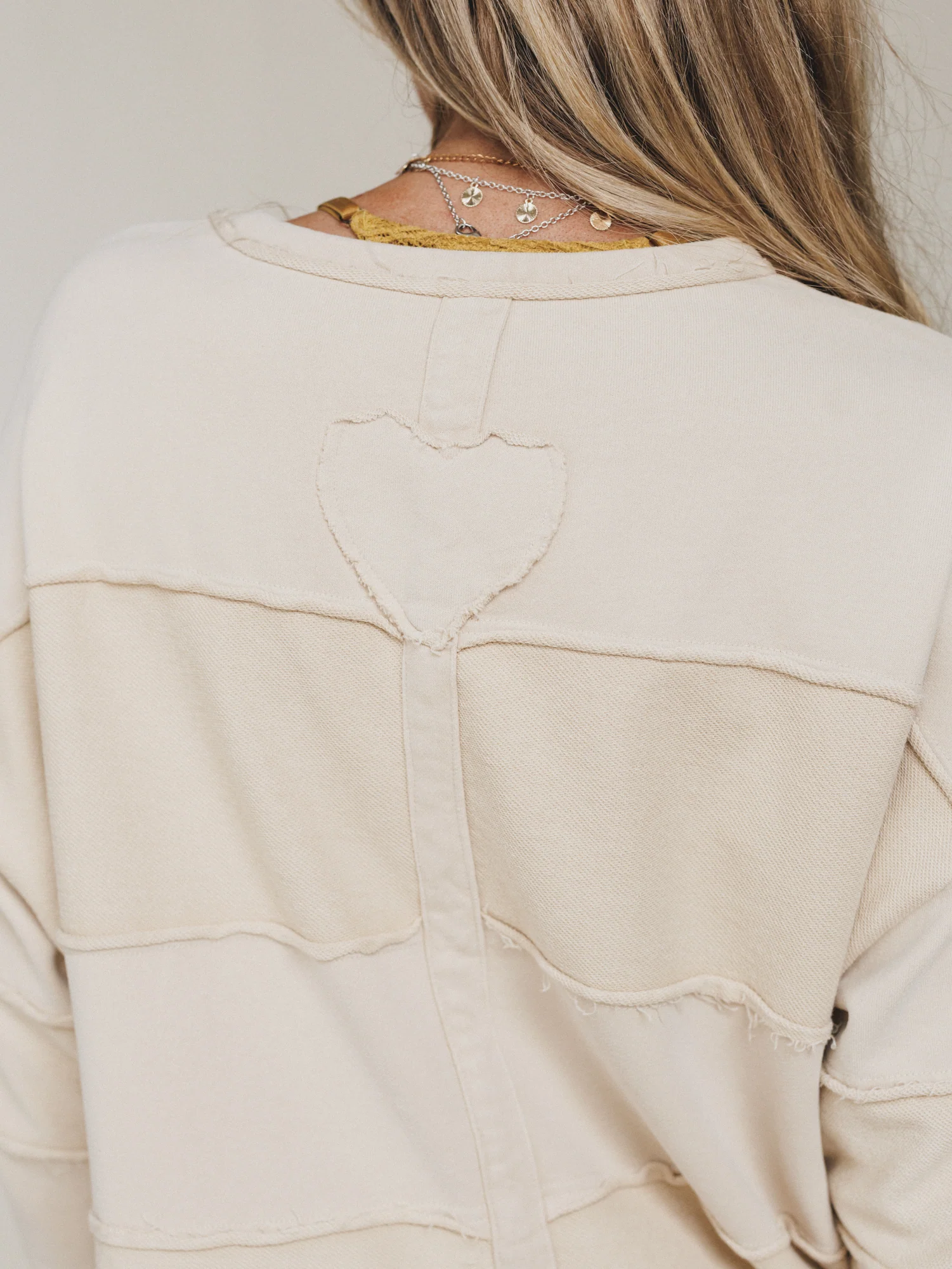 Go Lightly Terry Knit Top - Khaki - Image 3