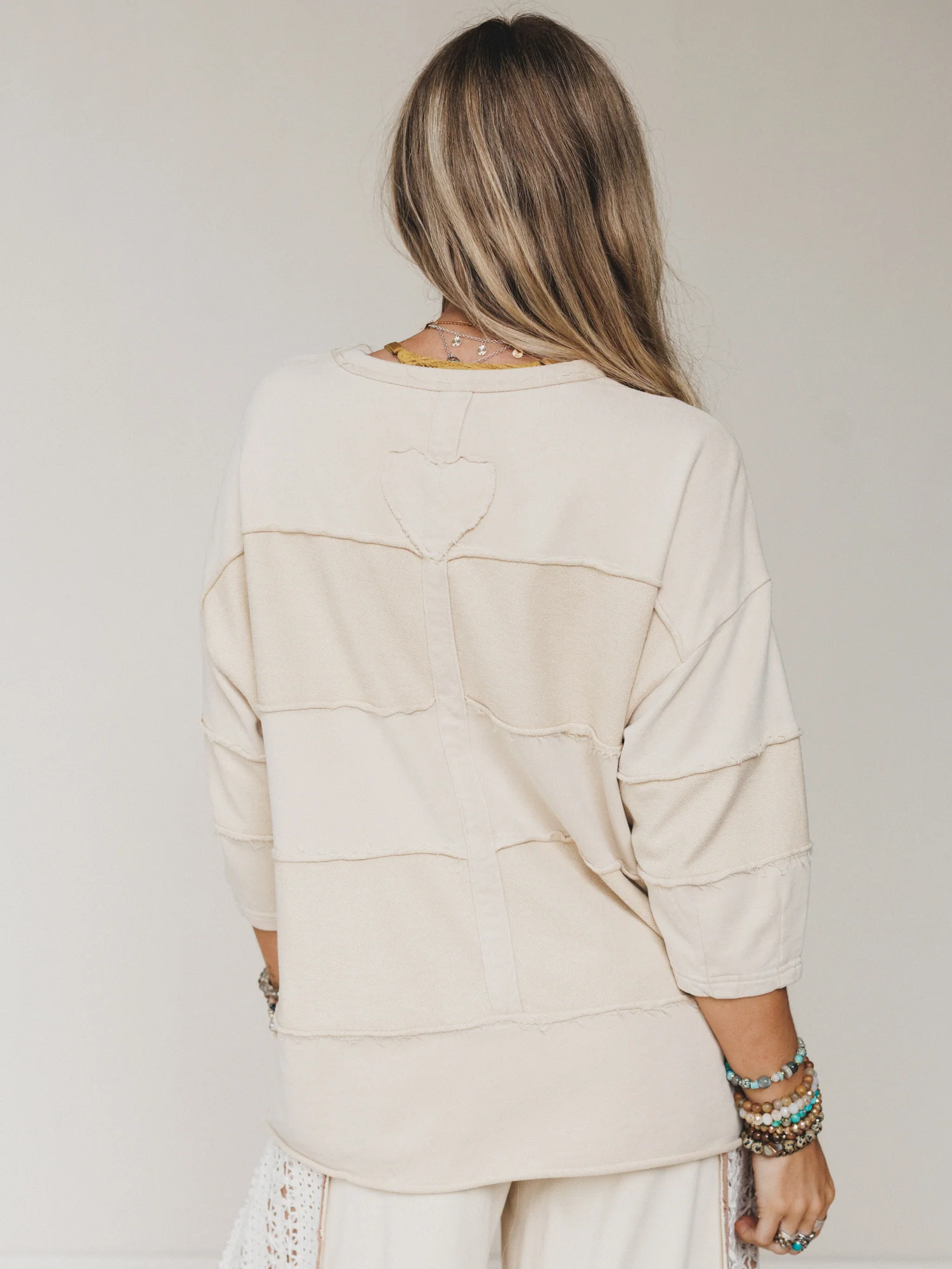 Go Lightly Terry Knit Top - Khaki - Image 6