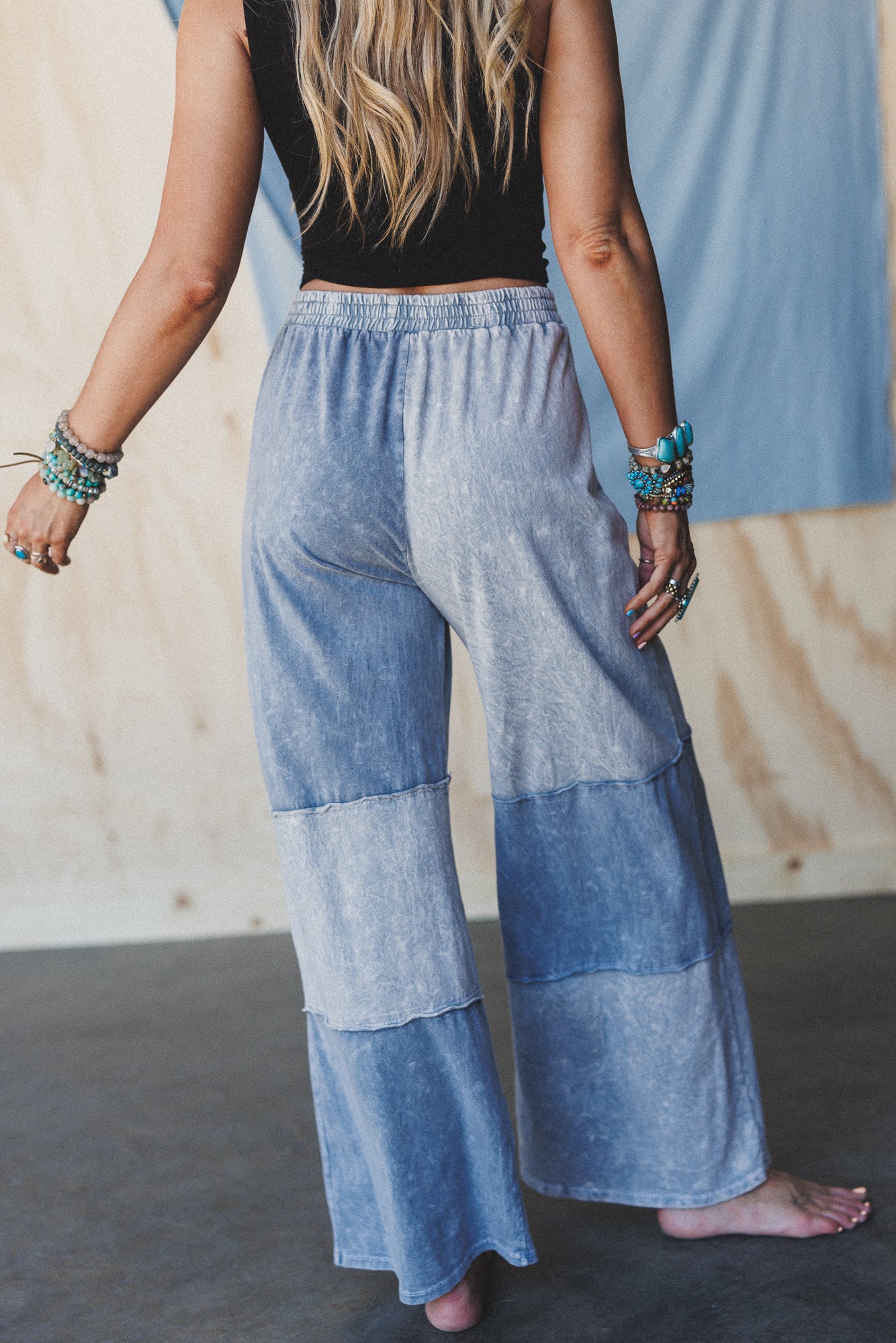 Go Your Way Wide Leg Pants - Grey - Image 4