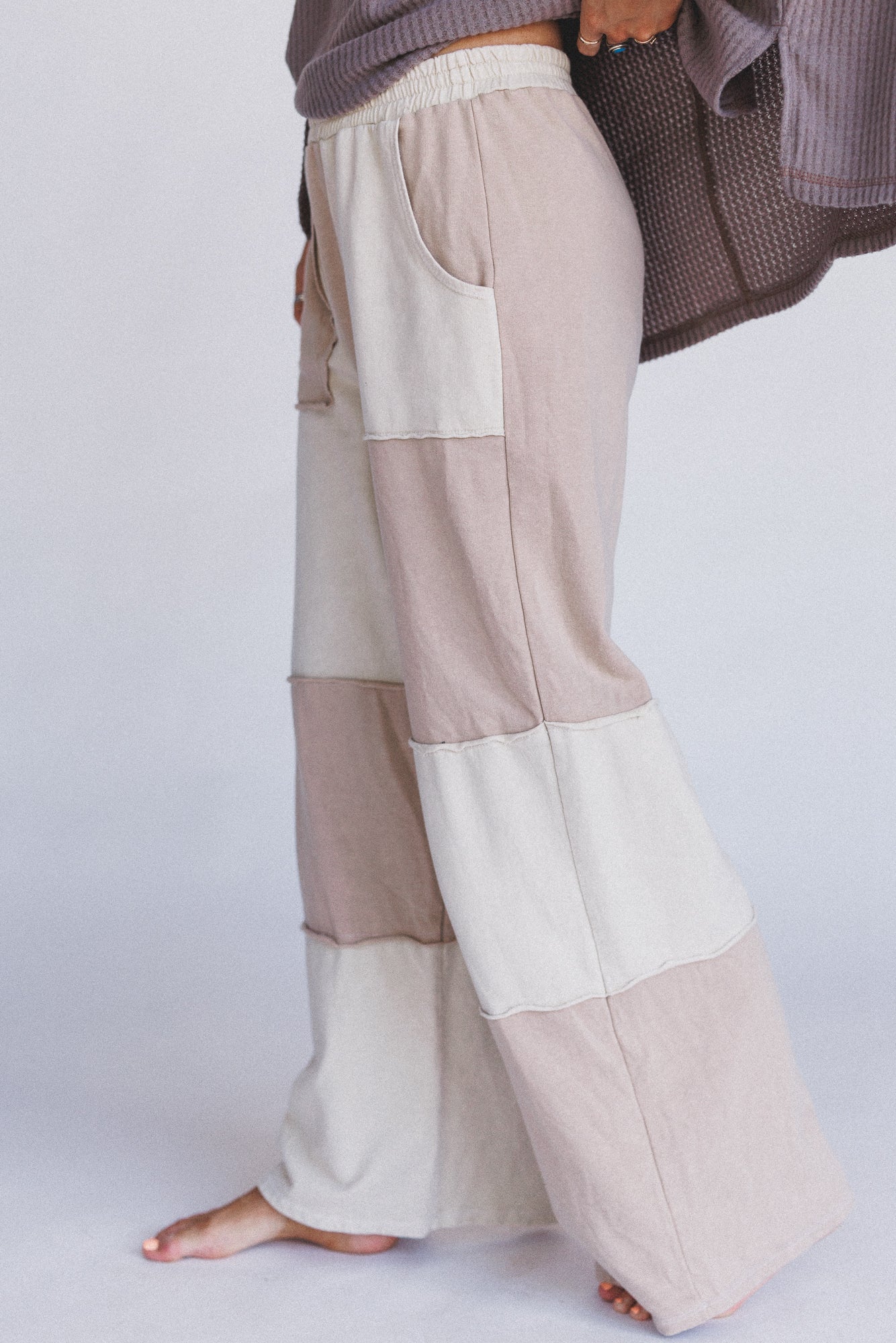 Go Your Way Wide Leg Pants - Natural - Image 4