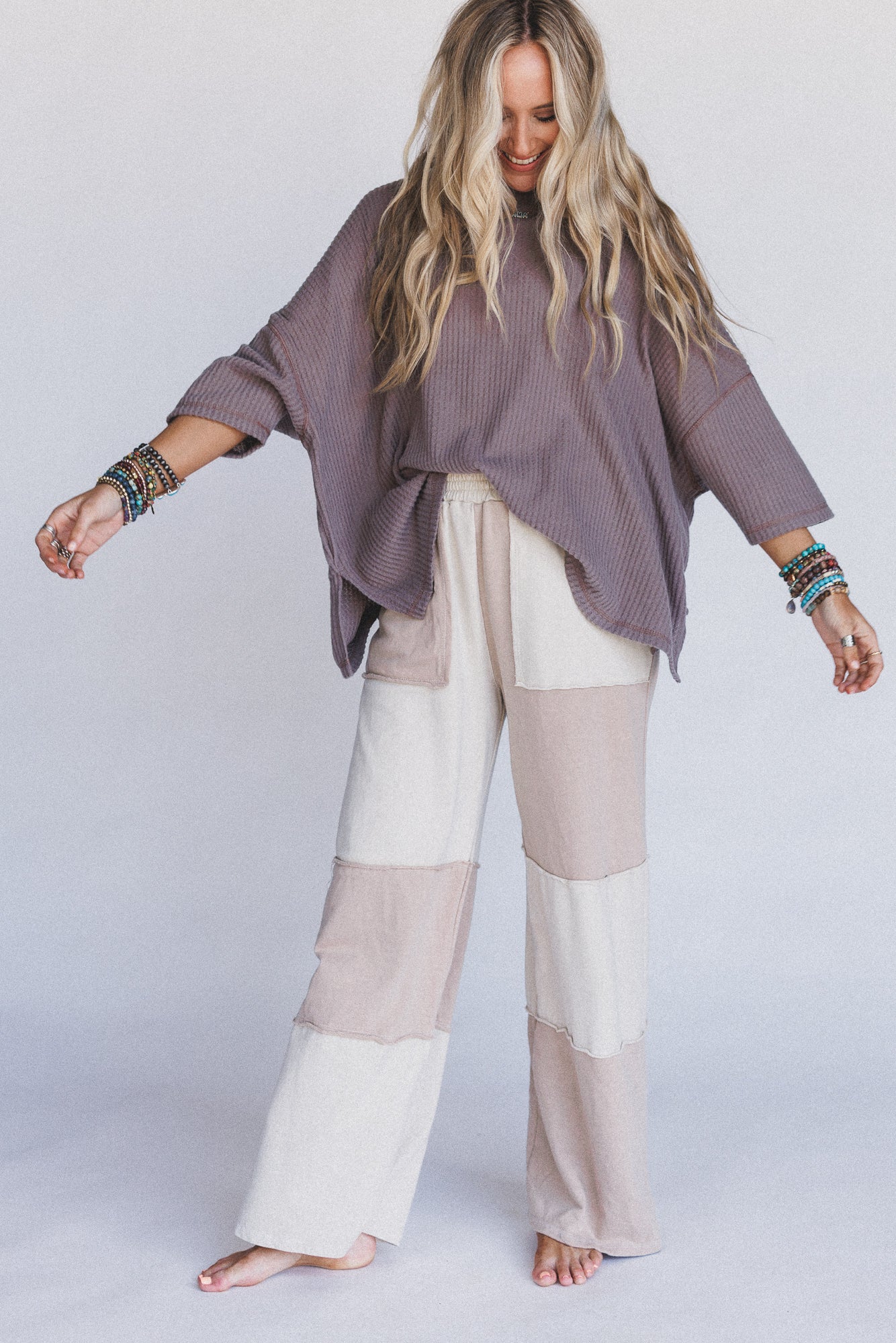 Go Your Way Wide Leg Pants - Natural - Image 6