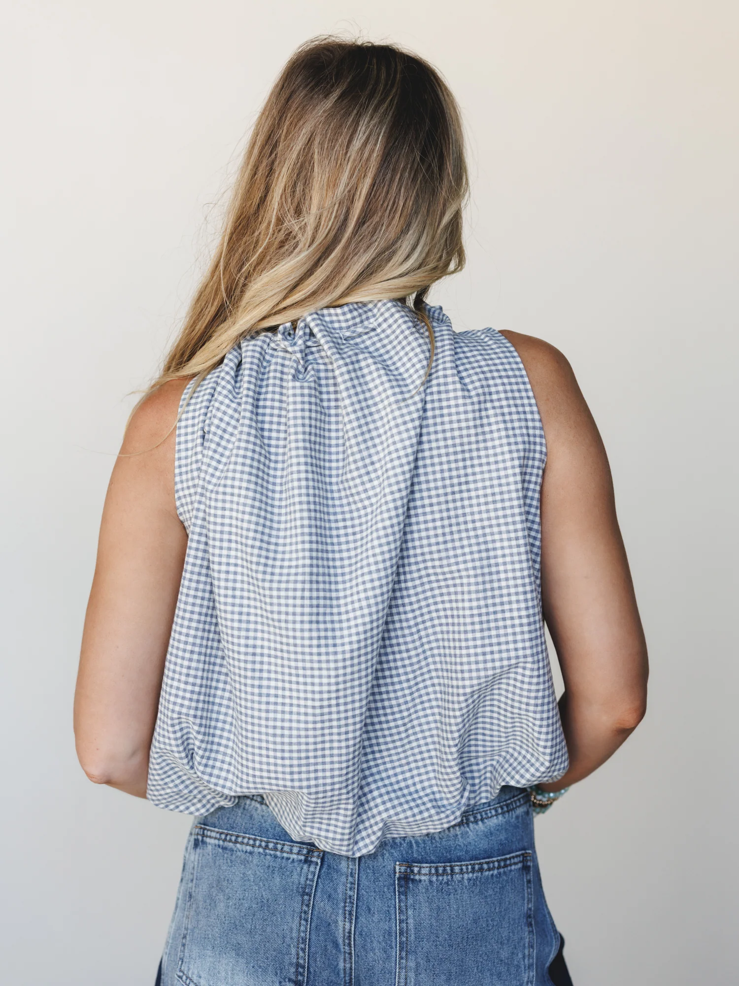 Golda Blouse - Navy - Image 3