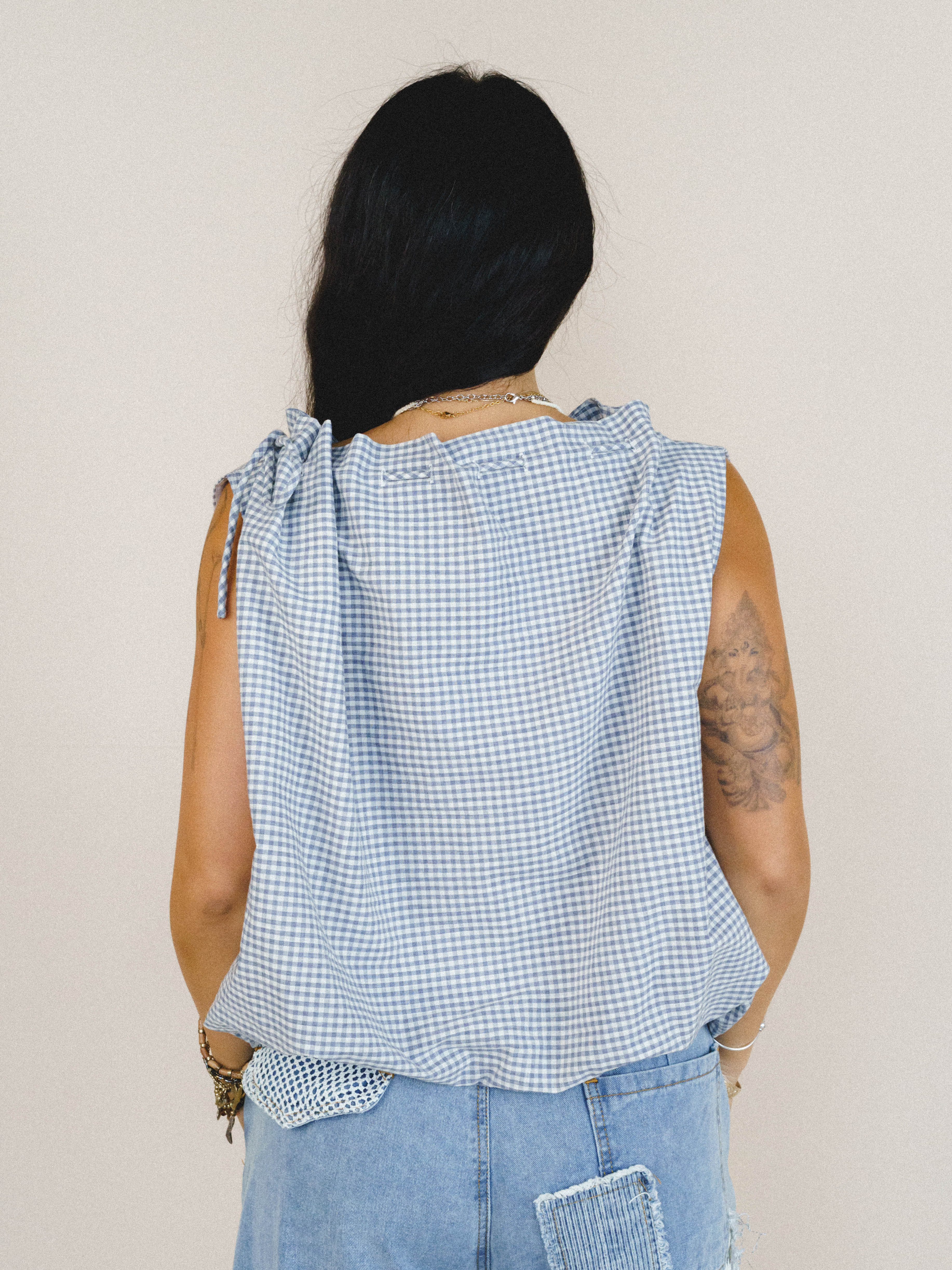 Golda Blouse - Navy - Image 7