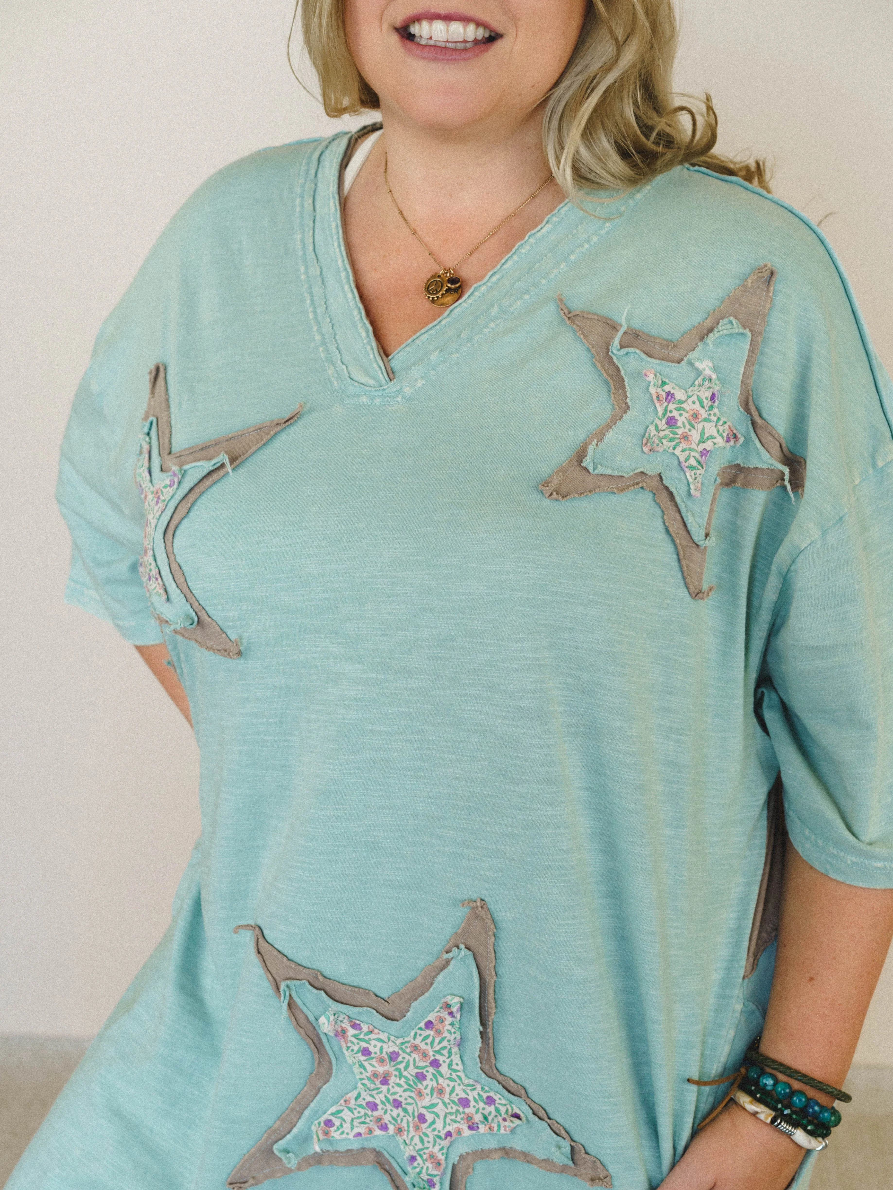 Golden Ray Star Maxi Dress - Dusty Sage - Image 4